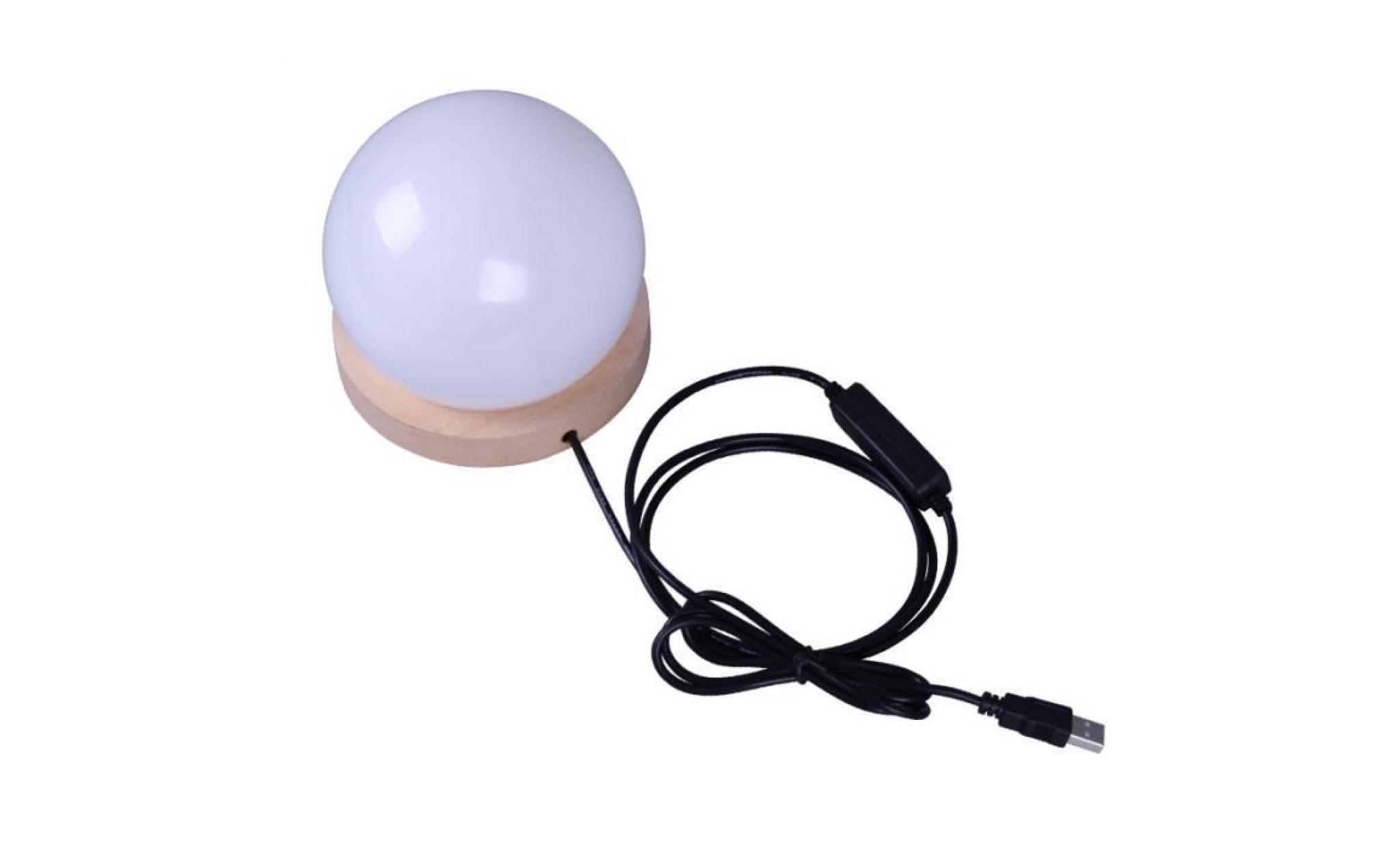 night light ball shaped usb lamp kid's gift home desk 3d led decor 10894 pas cher
