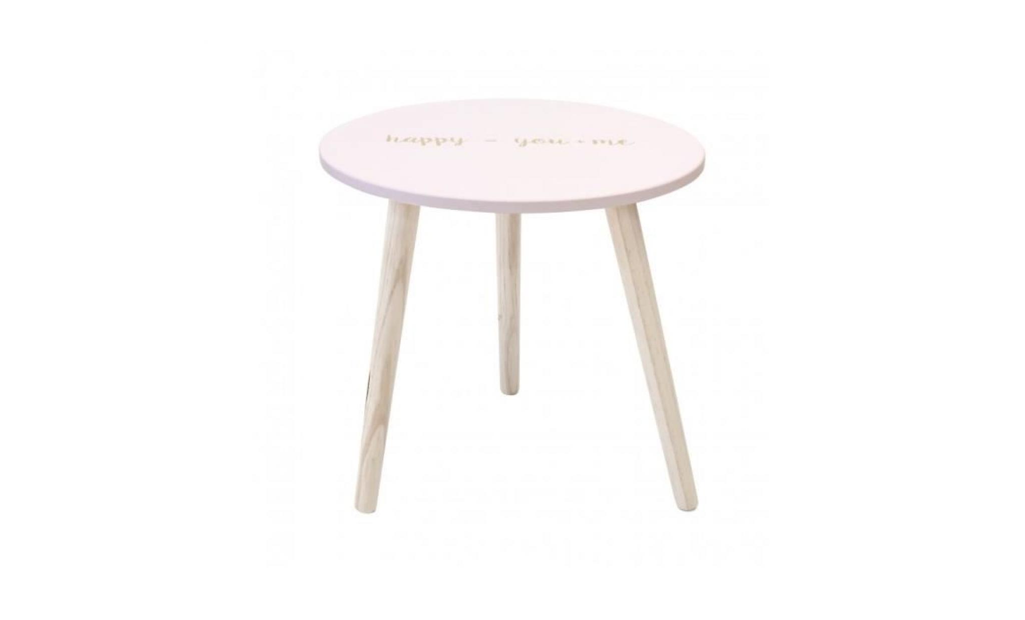 nightstand chic heureux rose