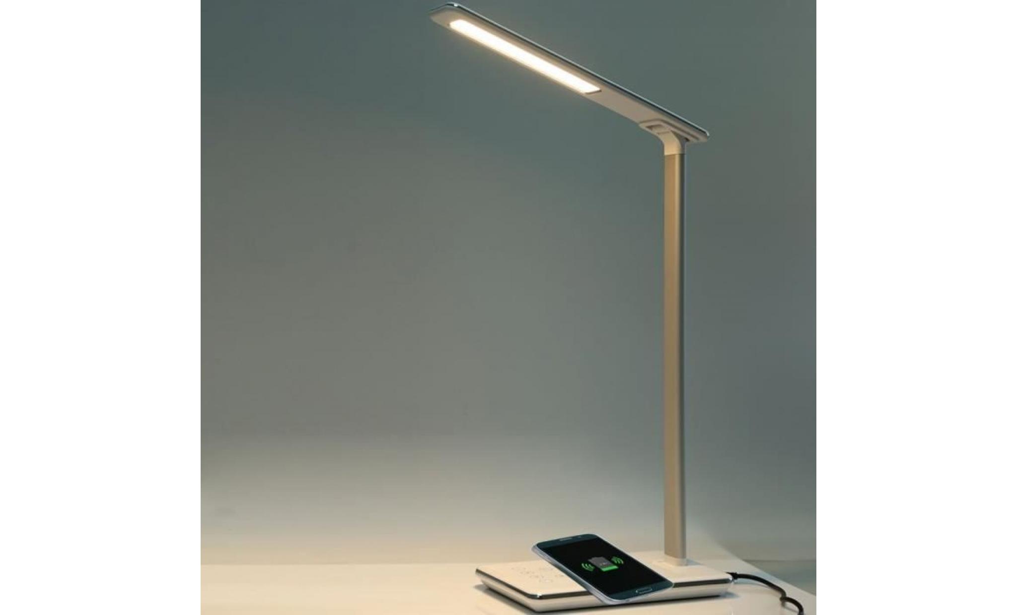nouvelle lampe de bureau led pliante 4 lampe de table lumière couleur livre lumière sans fil chargeur de bureau usb de sortie