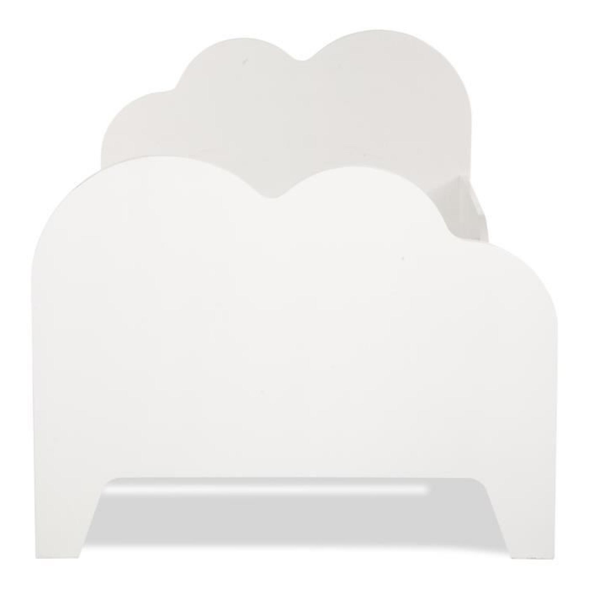 Nuage Lit évolutif BLANC 3 positions avec découpes forme nuage pour enfant pas cher
