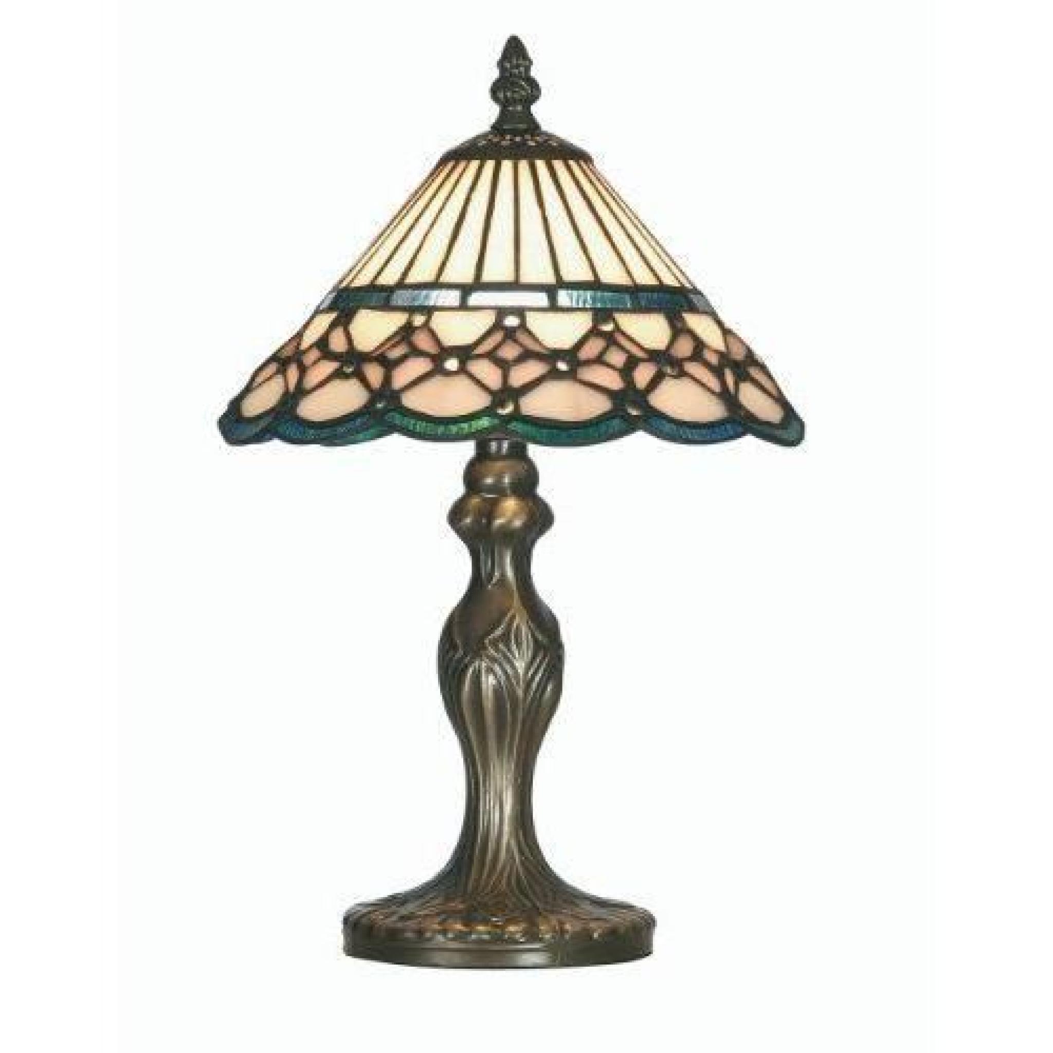 Oaks Lighting Aster Lampe de bureau de style Tiffany 48 x 30 cm