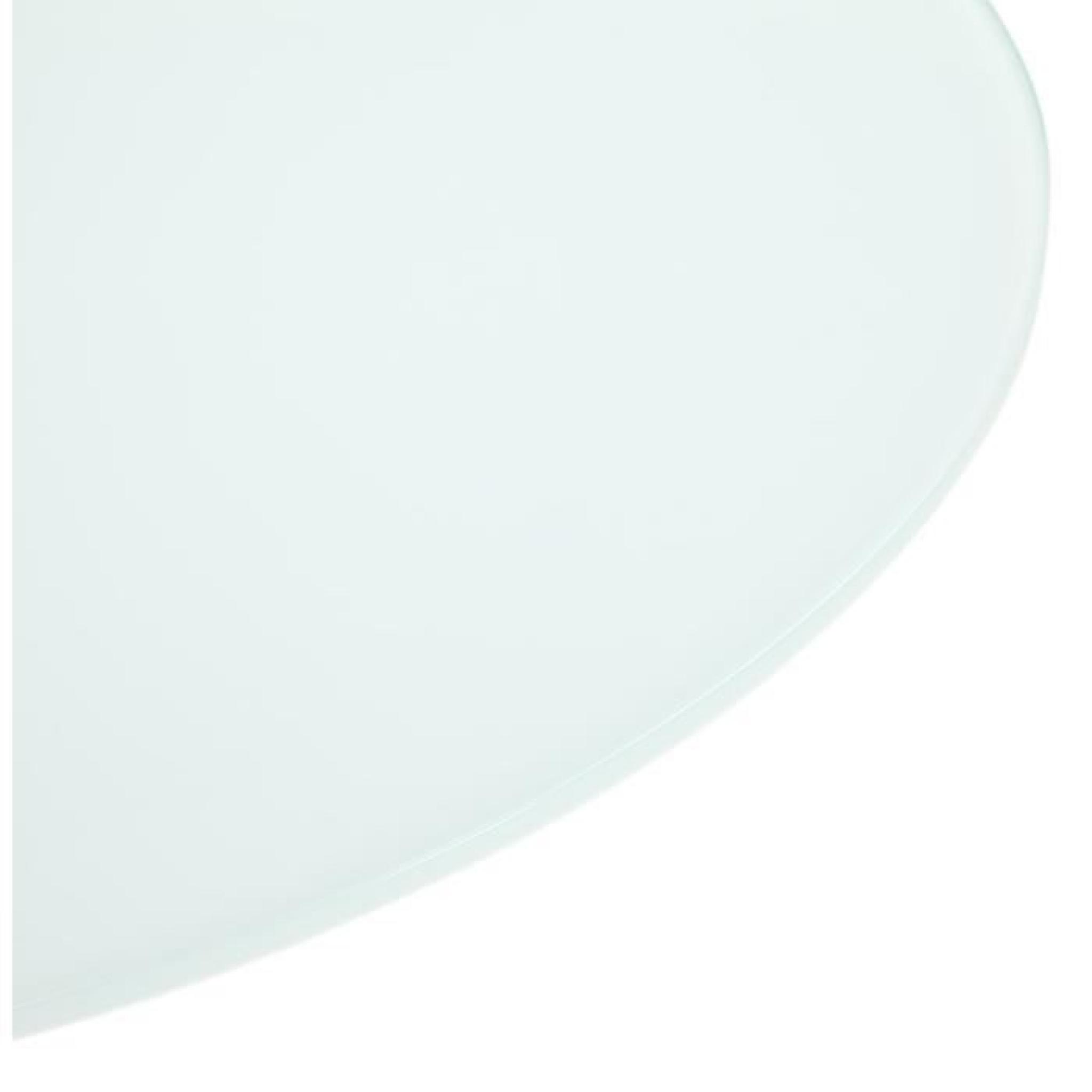 OBO - Table à manger ronde en verre blanc - Ø100cm pas cher