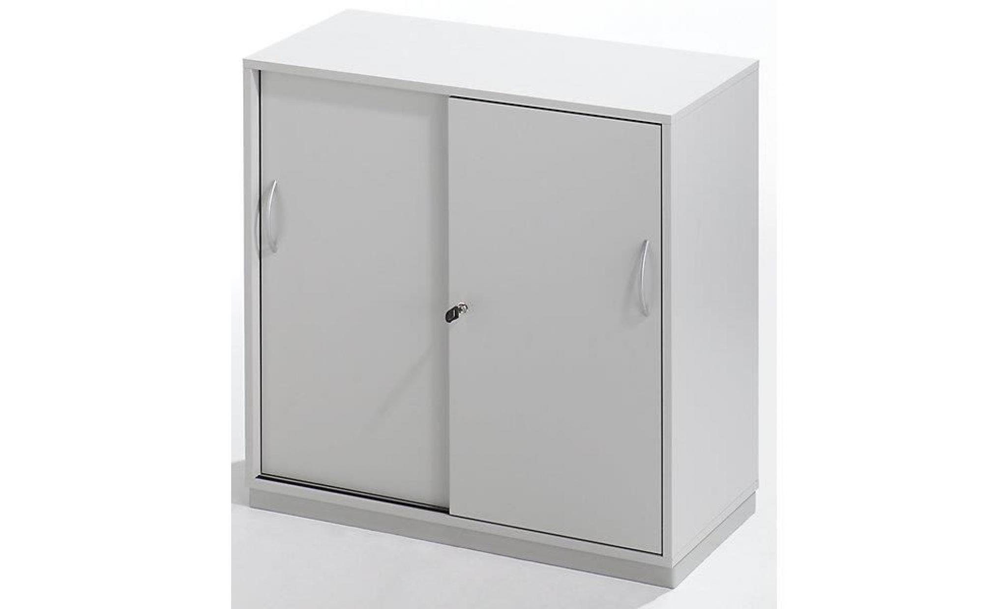 office akktiv placard   h x l x p 942 x 913 x 420 mm gris clair ral 7035   armoire armoire basse armoire de bureau armoire pour
