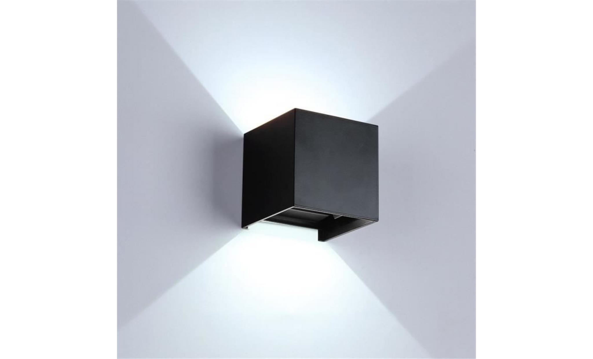 ouniondo® moderne 3w * 2 led wall light up down lampe étanche ip65 accueil applique blanc pas cher
