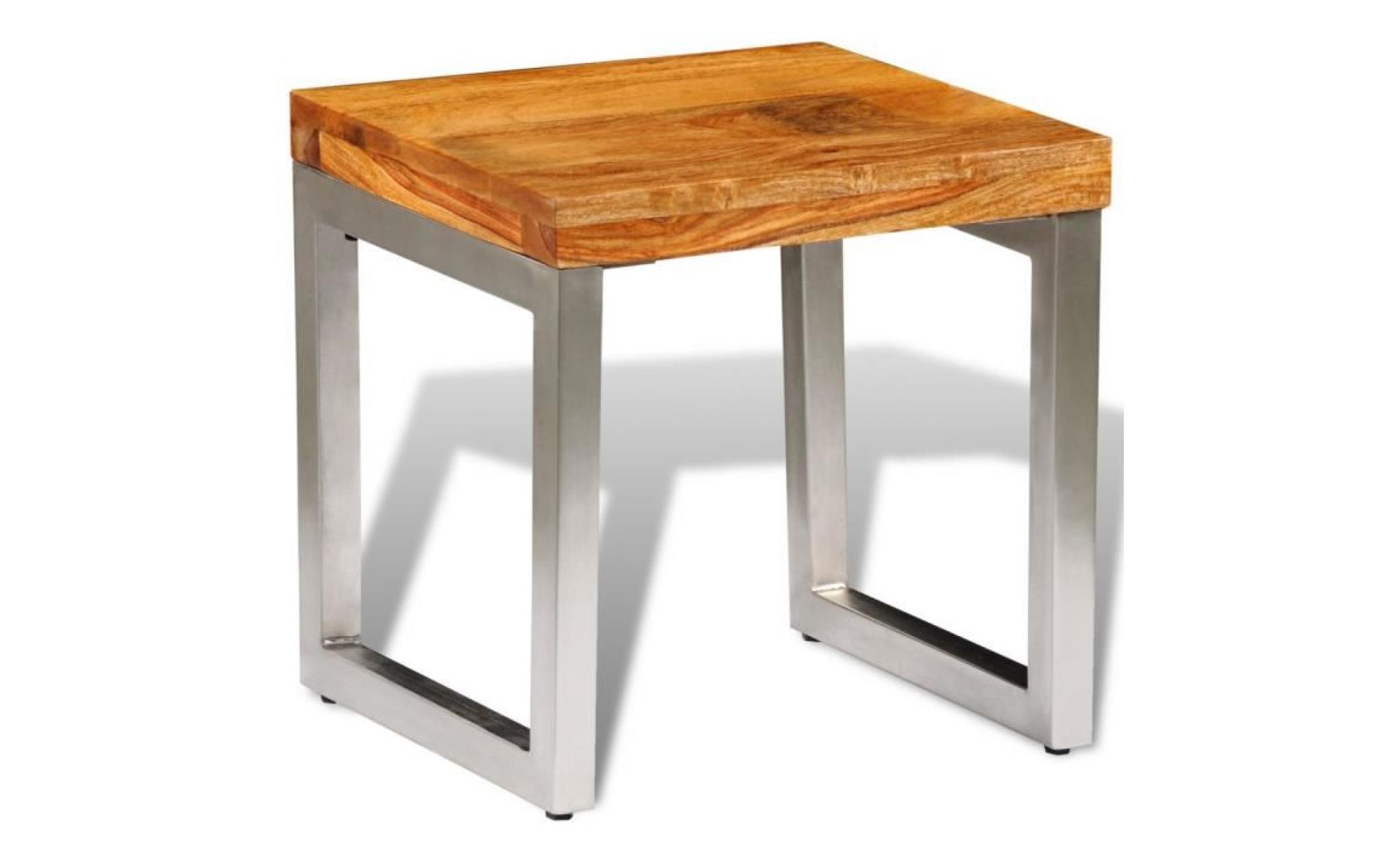 p120 table basse en bois sheesham solide