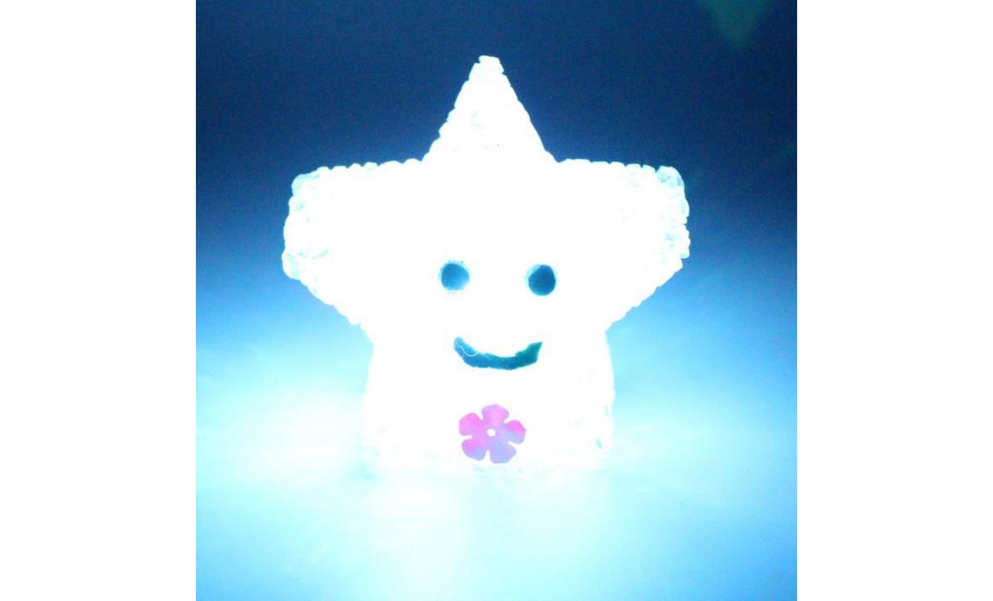 pachasky®nouveau changement de couleur led light multi color magic nouveauté star smile night lamp@zf309 pas cher