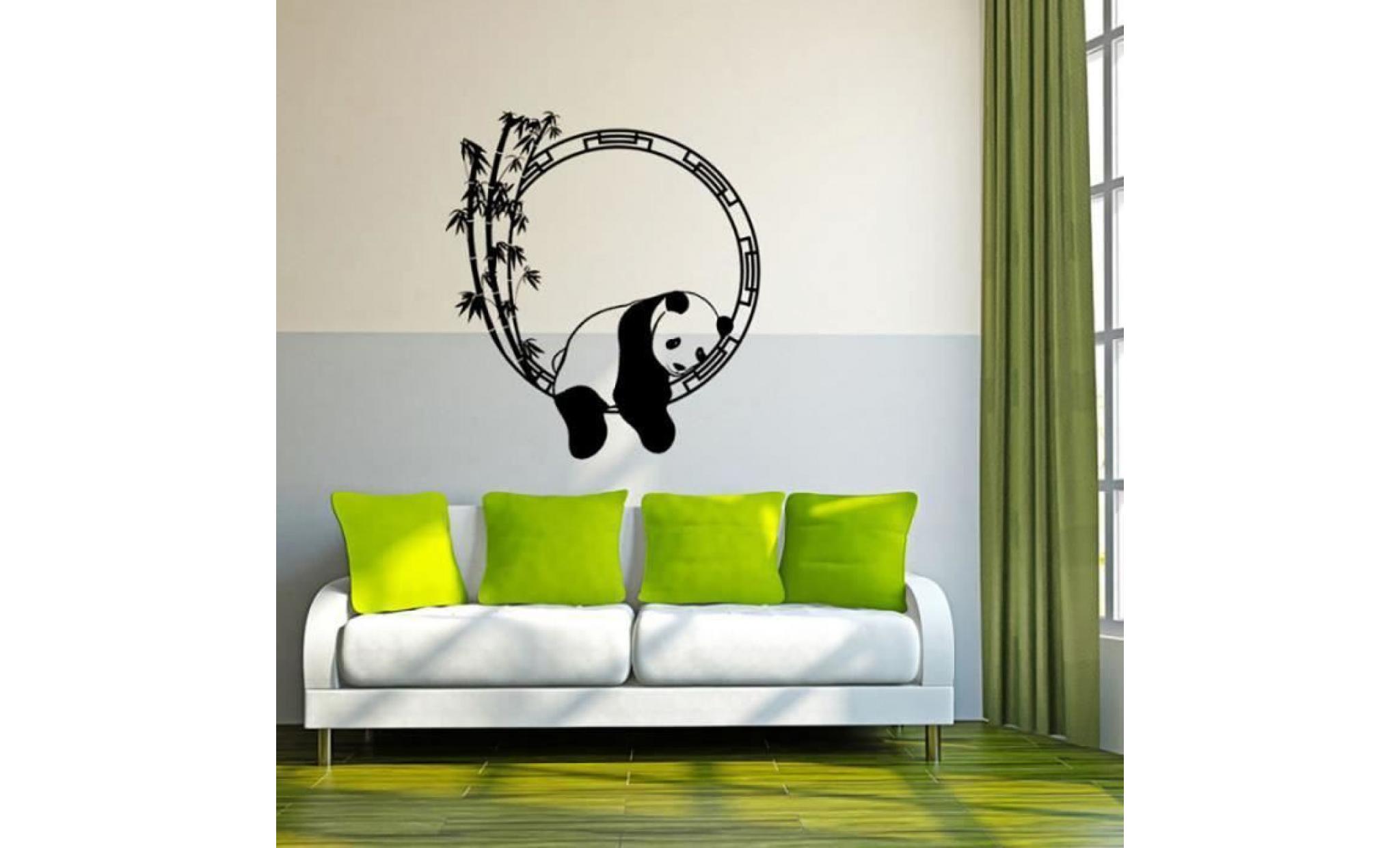 panda wall sticker amovible décalques art mural living room decors dnm3951 pas cher