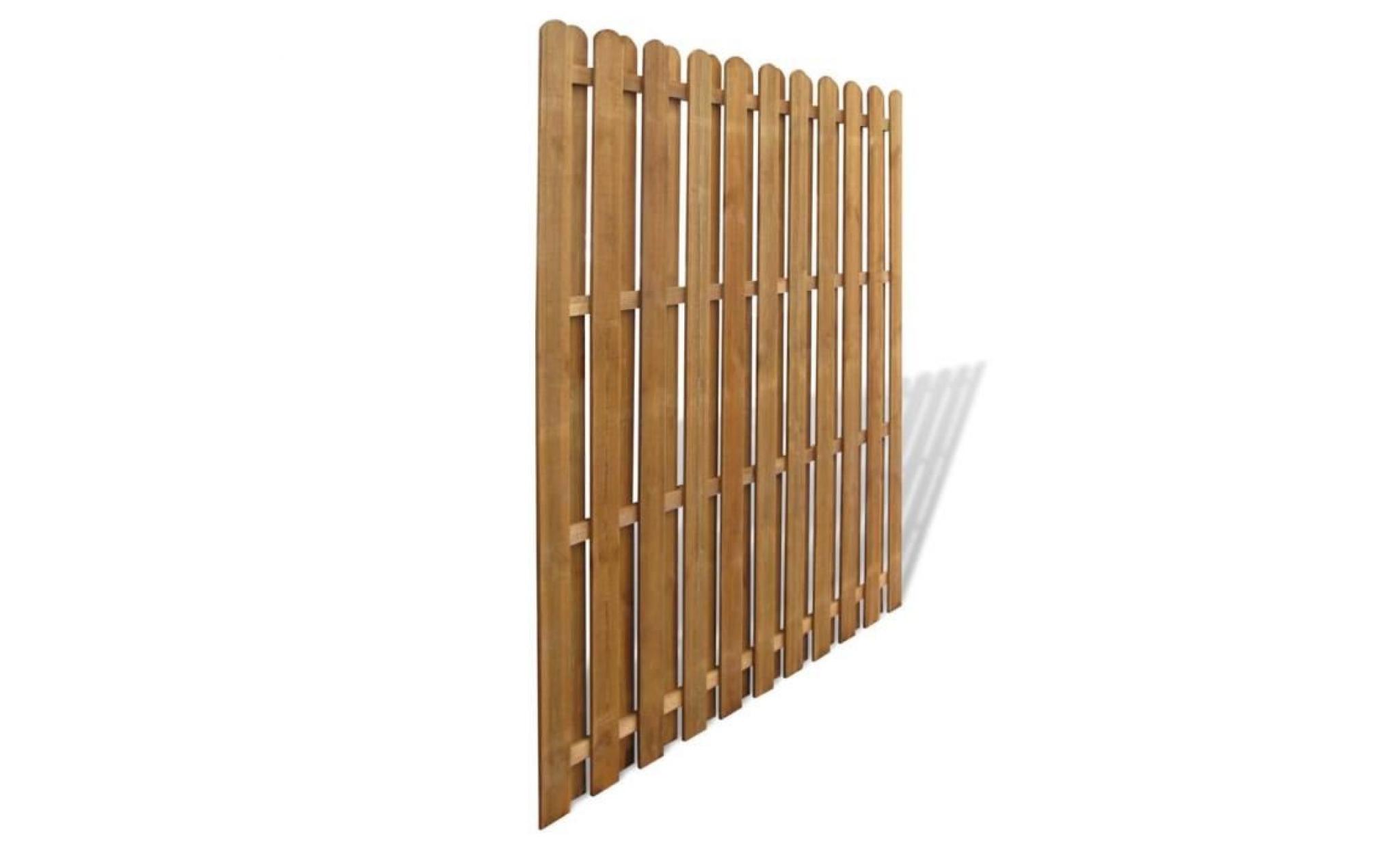 panneau de clôture en bois avec planches intercalées pas cher
