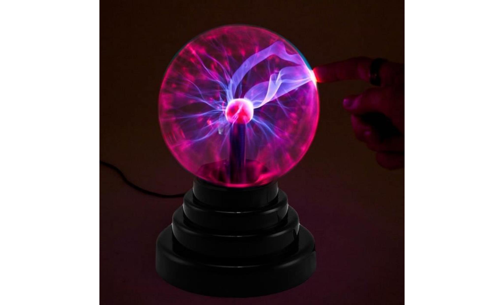 partner jouet   décoration   boule plasma,boule magique usb prise ballon foudre tactile cristal lampe pas cher