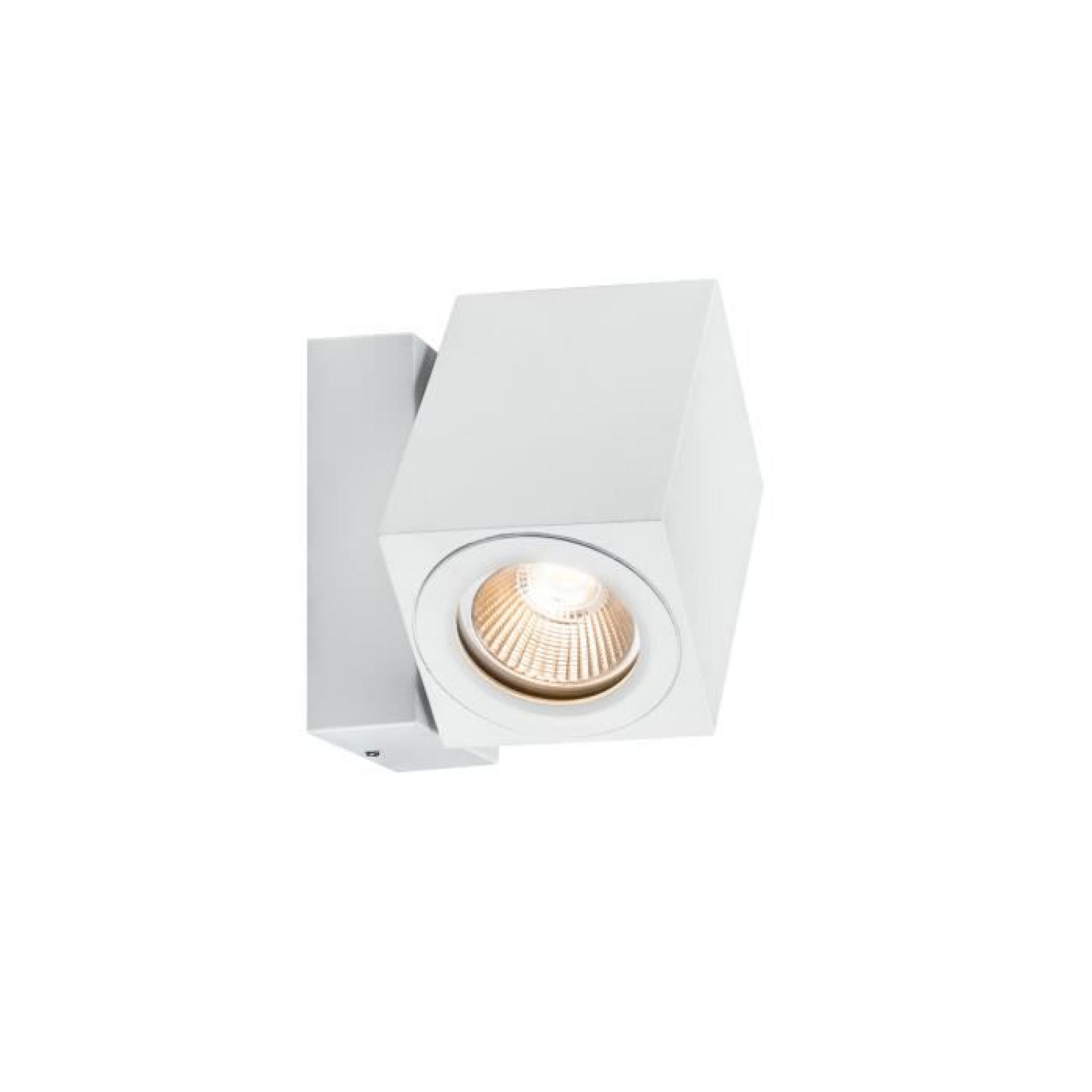 Paulmann 93782 Applique en saillie Special Line 360° Cube Flame LED, Blanc dépoli, kit de 1, 1x7W 