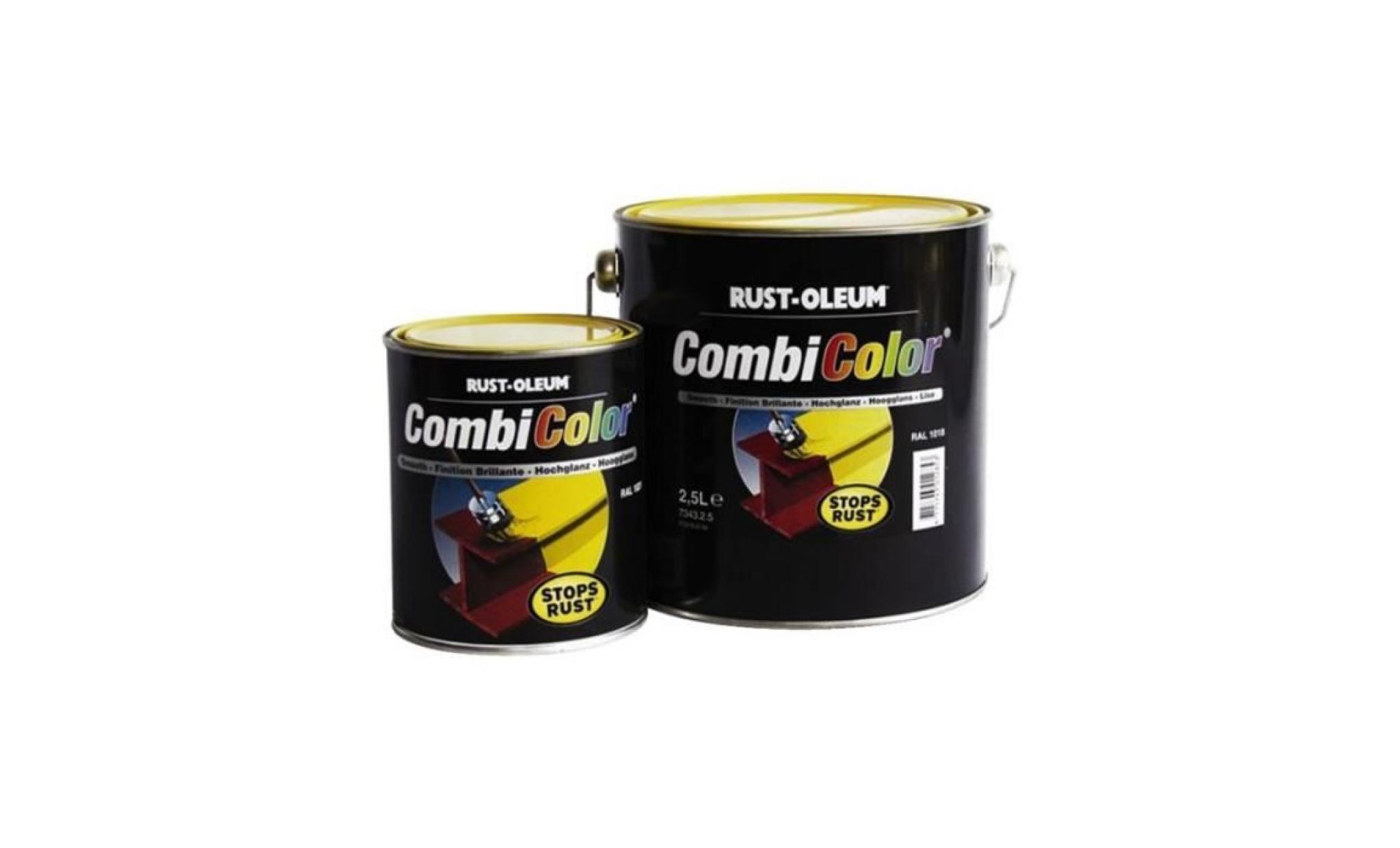 peinture combicolor brillant jaune gaz ral 1004 pot 0.75 l