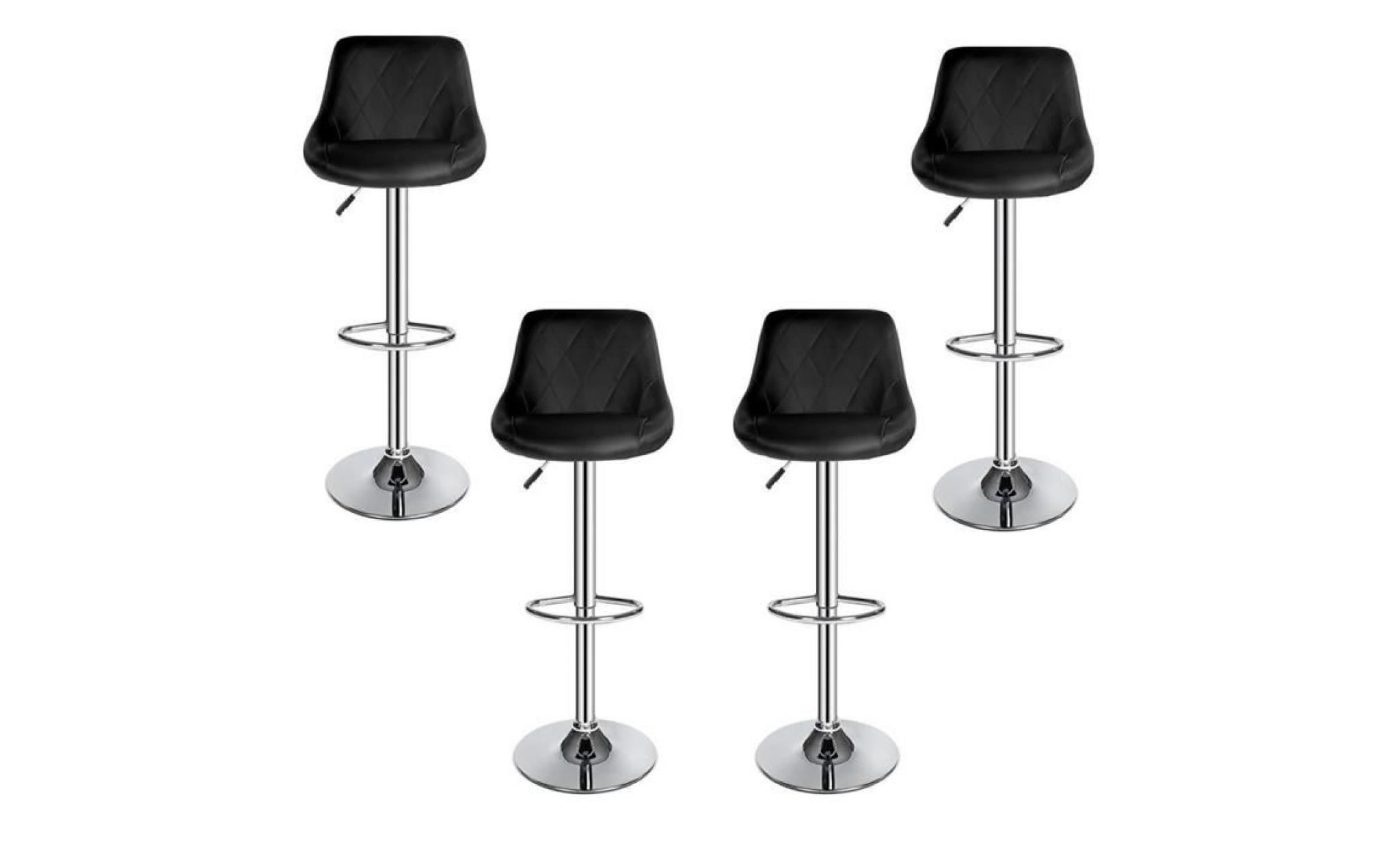 perfect tabourets de bar (noir) chaises de bar lot de 4, 59 cm   79 cm