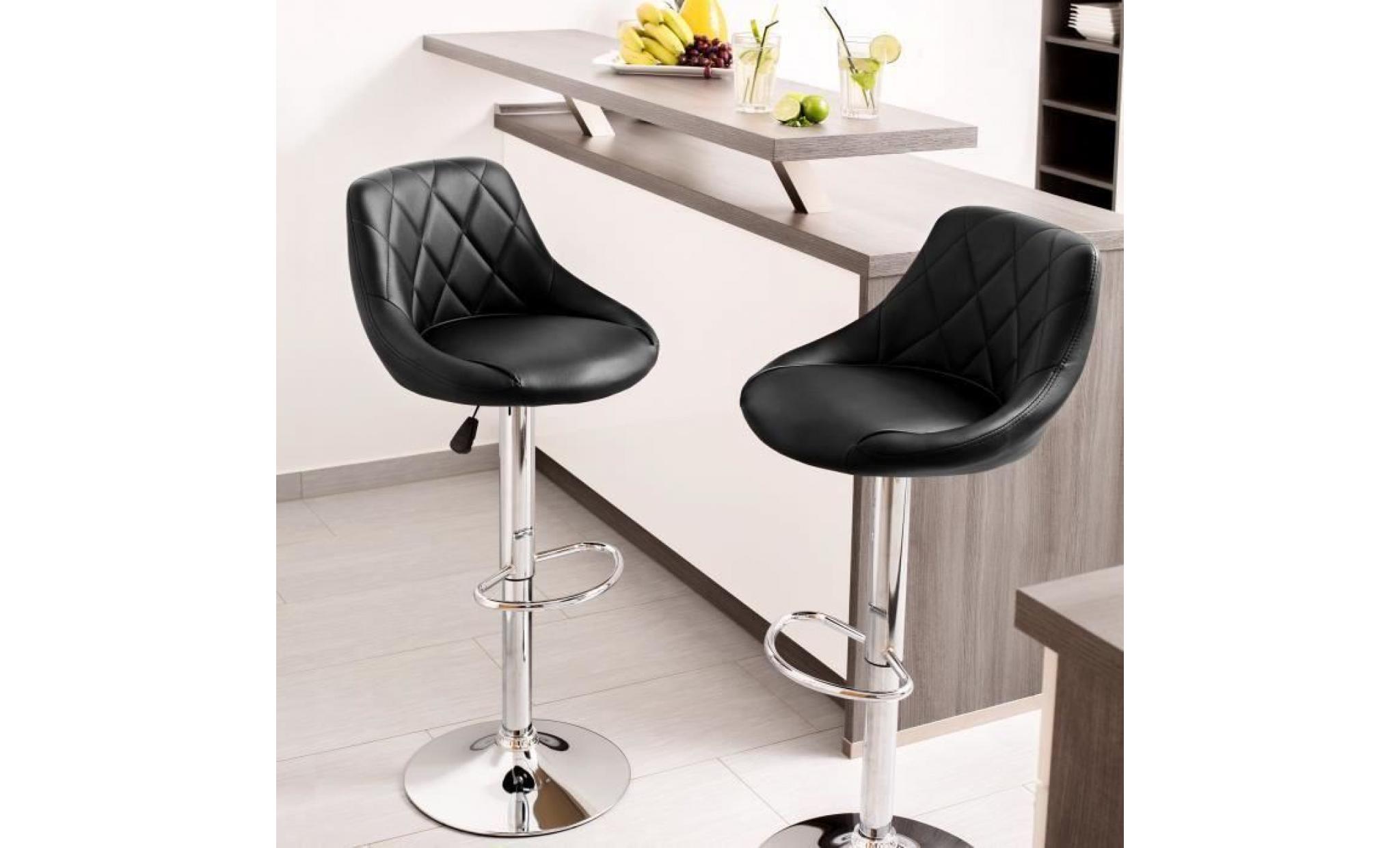 perfect tabourets de bar (noir) chaises de bar lot de 4, 59 cm   79 cm pas cher