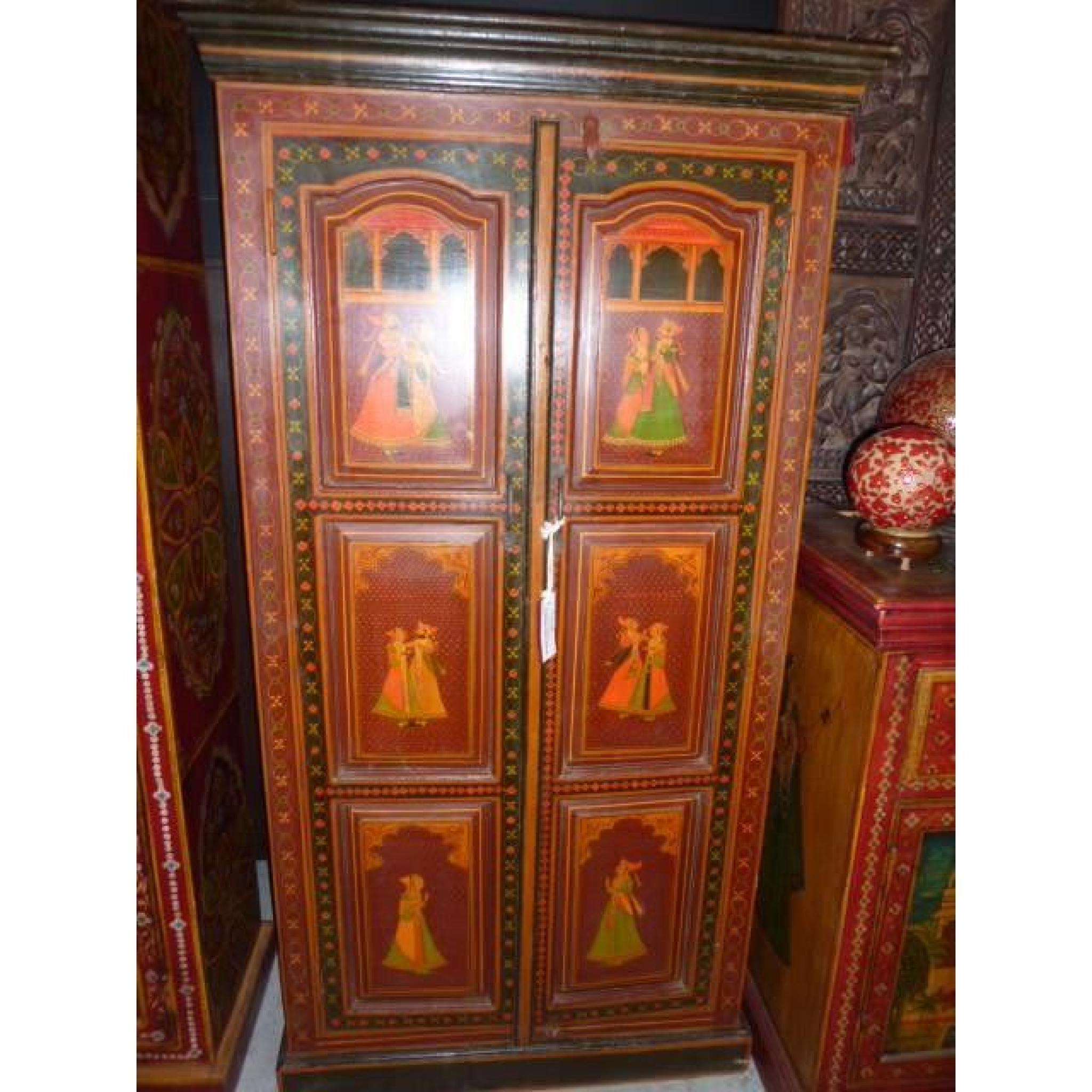 Petite armoire Maharadja - Maharani rouge