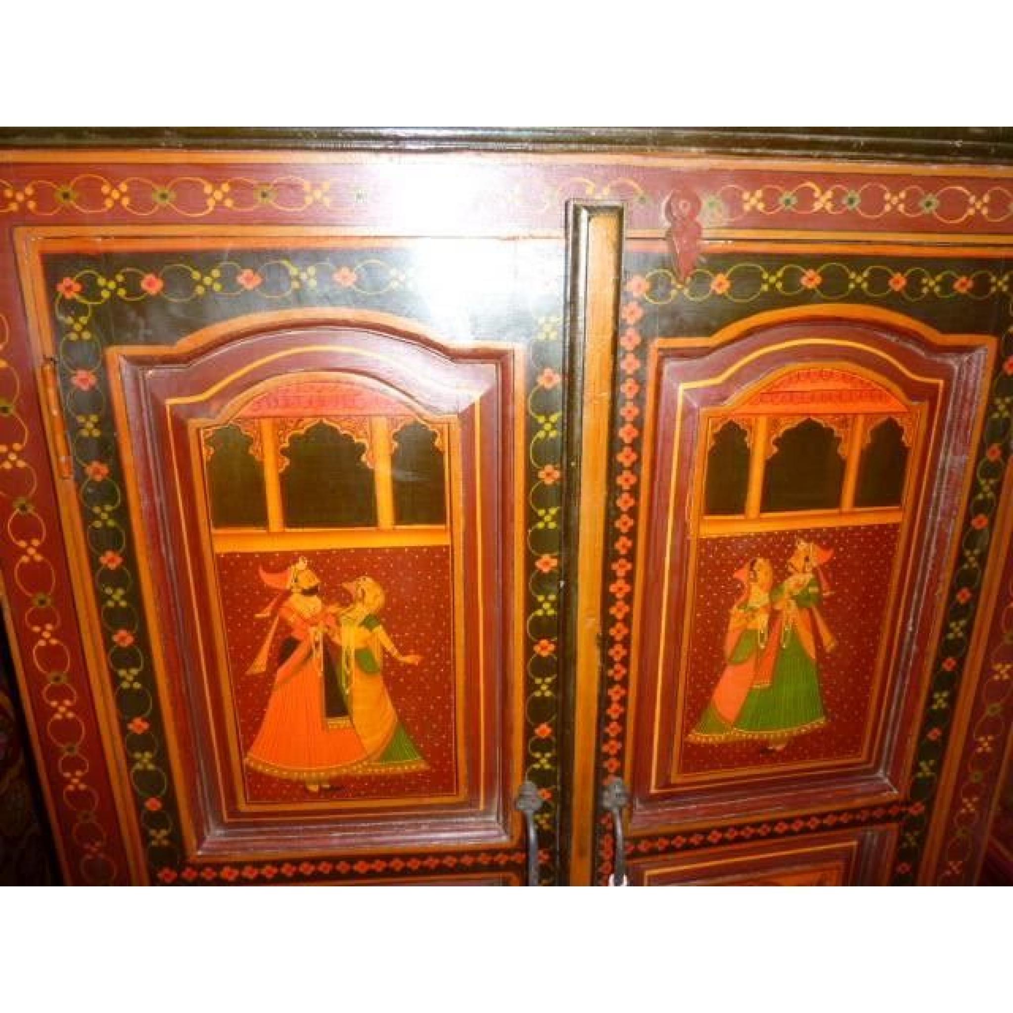 Petite armoire Maharadja - Maharani rouge pas cher