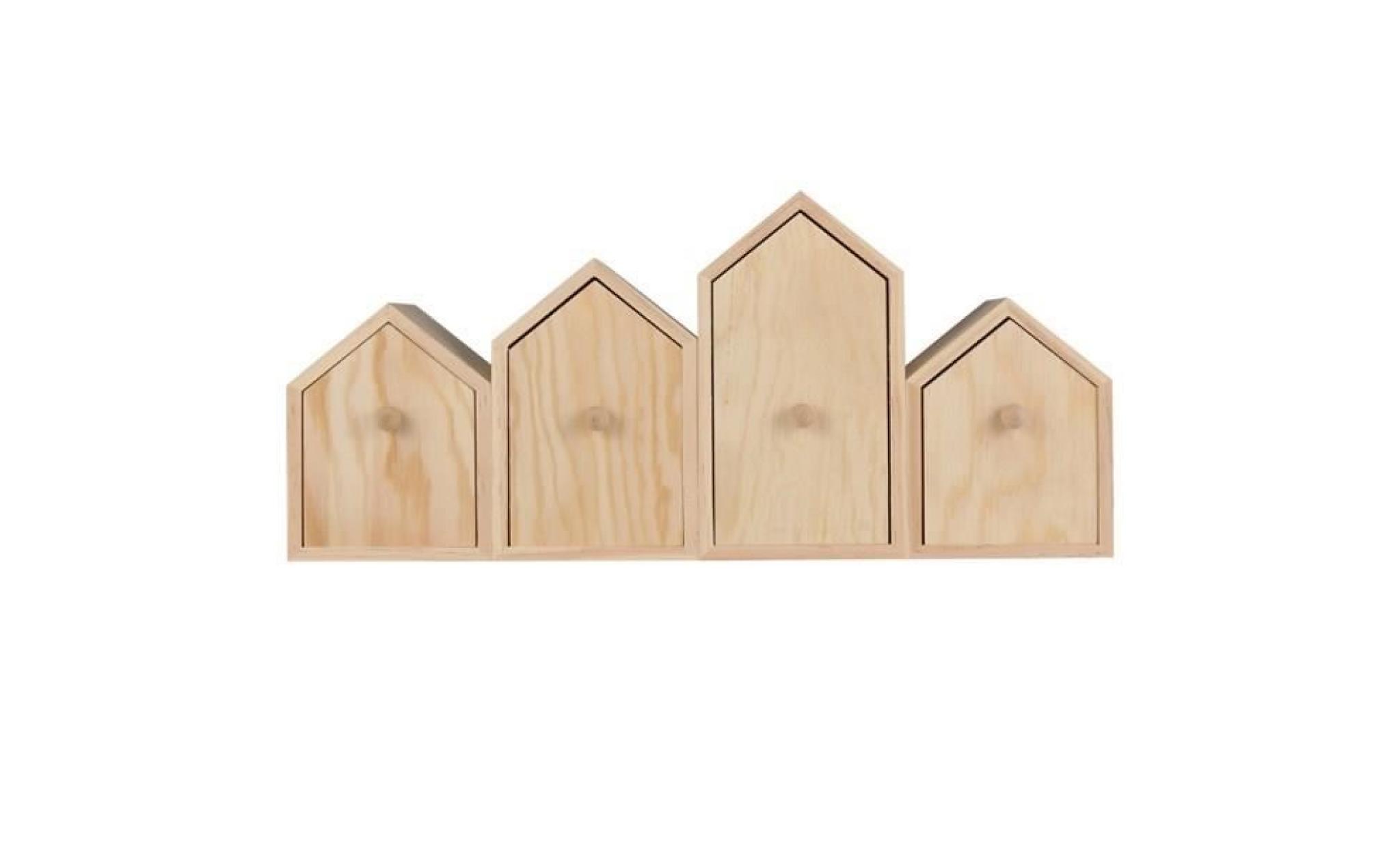 petite commode en bois cabines de plage à tiroir   40 x 8 x 17cm
