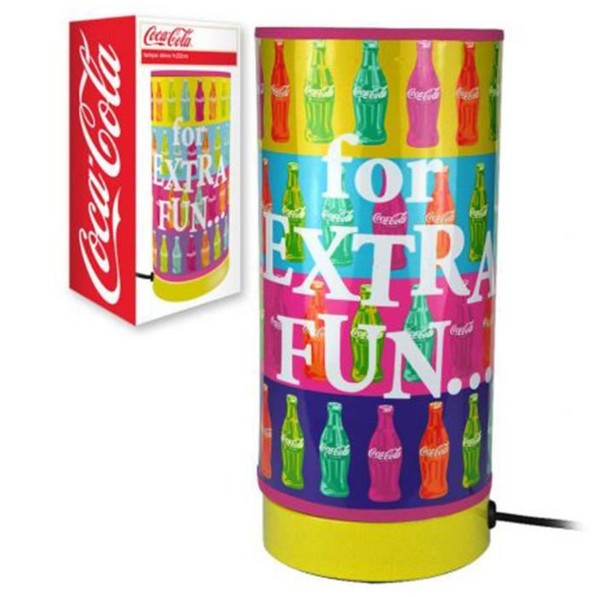Petite lampe Coca-cola multicolore