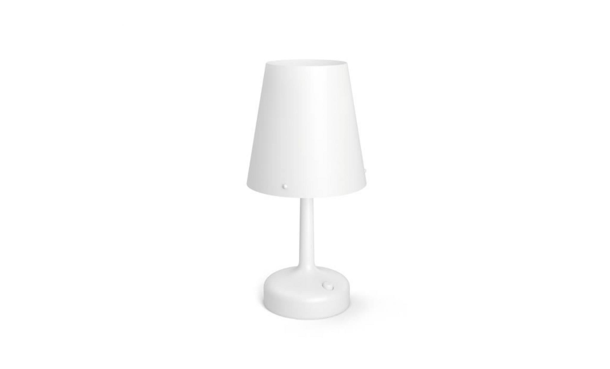 philips lampe à poser led nomade piles lr6   aa fournies 0,6 w blanc