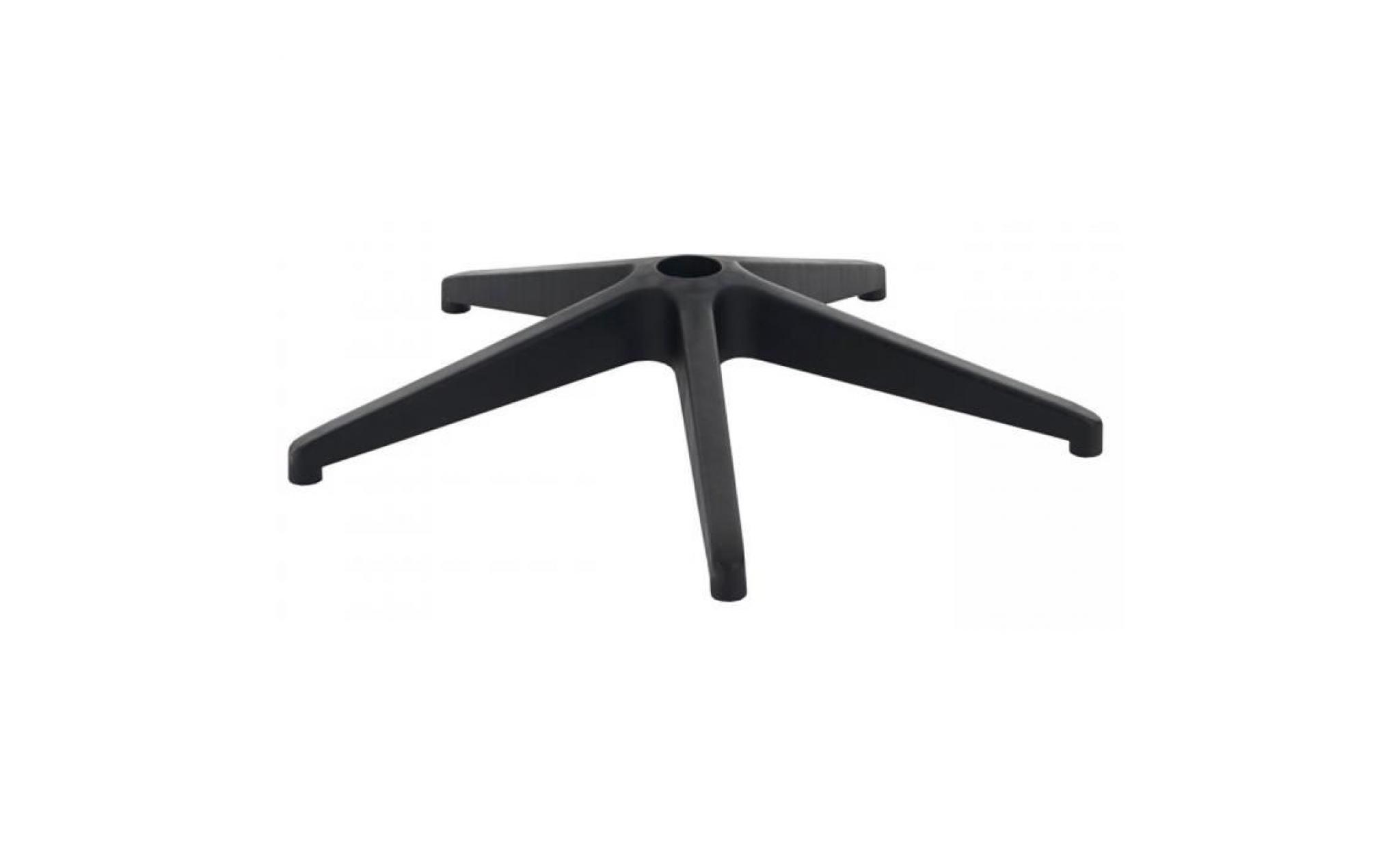 pied pour chaise de bureau pivotante coloris noir   h 12 cm