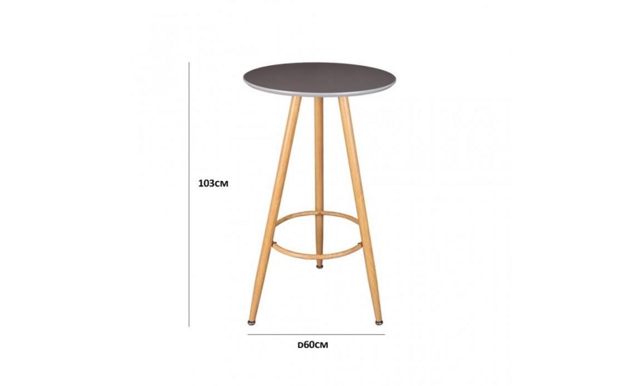 pieds( à assembler ). structure : métallique  , plateau de table :  panneaux de  fibres a moyennes densité avec structure métal