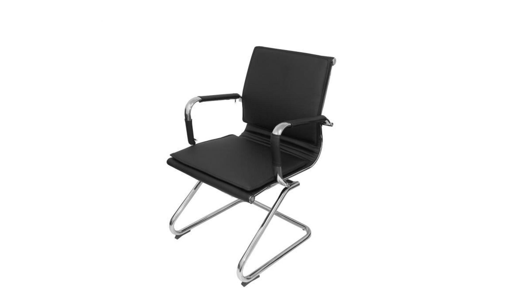piqueras y crespo modèle alcaraz patín   chaise de bureau ergonomique avec châssis chromé