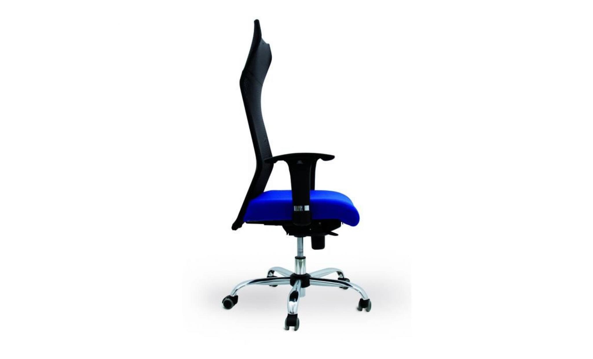 piqueras y crespo modèle sahuco   chaise de bureau ergonomique avec mécanisme synchrone et réglable en hauteur pas cher
