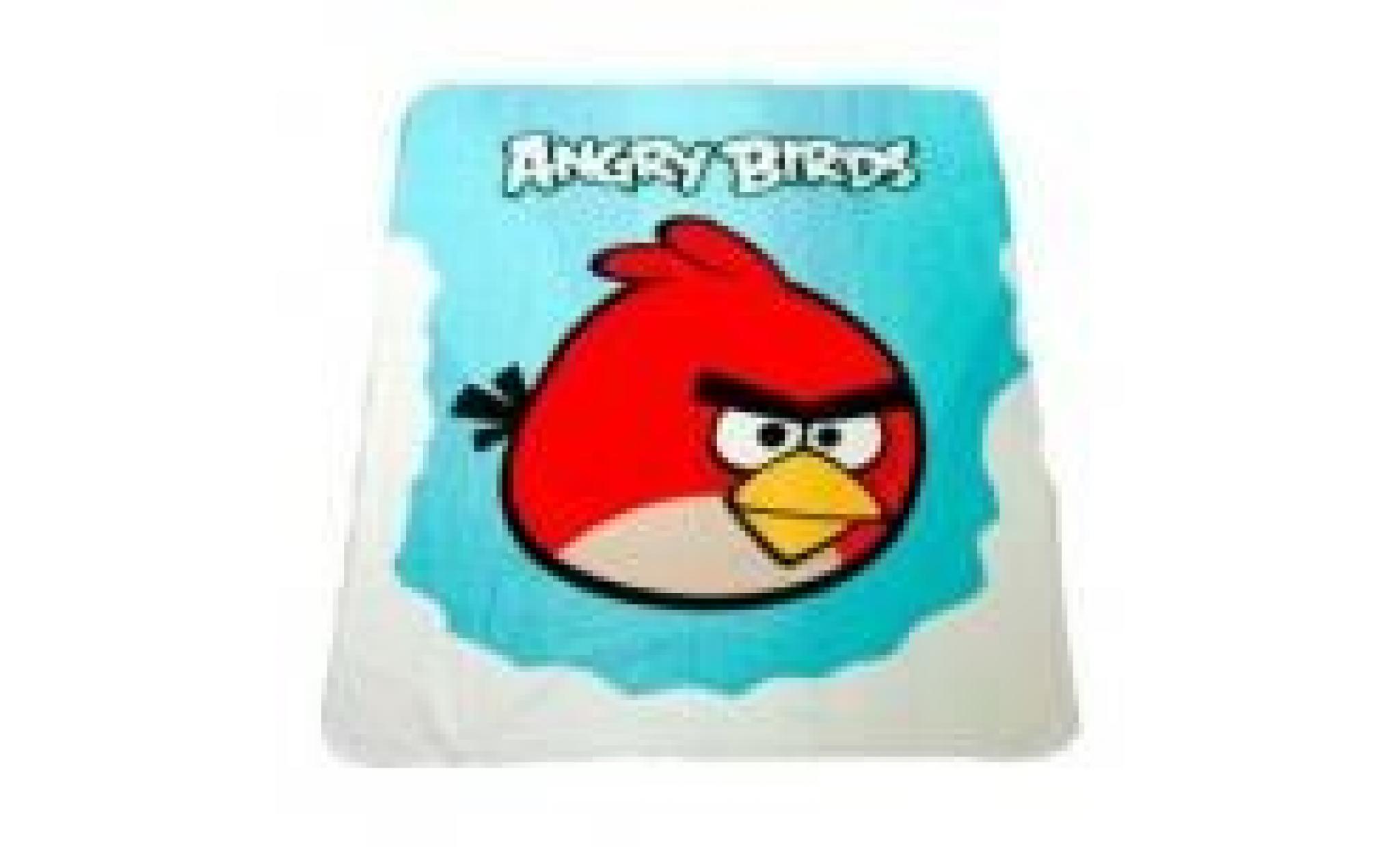plaid   couverture polaire angry birds