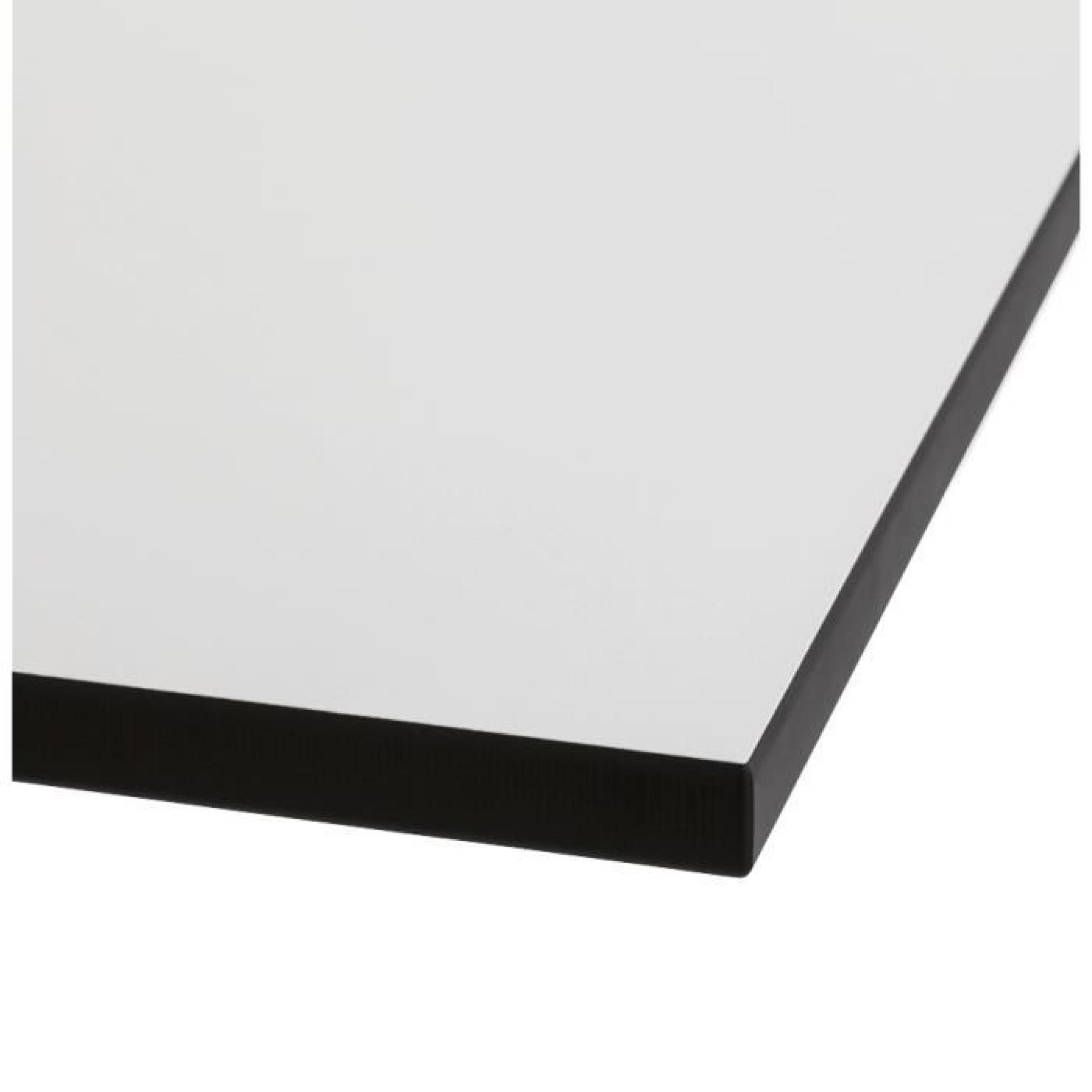Plateau de table 'PLANO' carré 68x68cm blanc en... pas cher