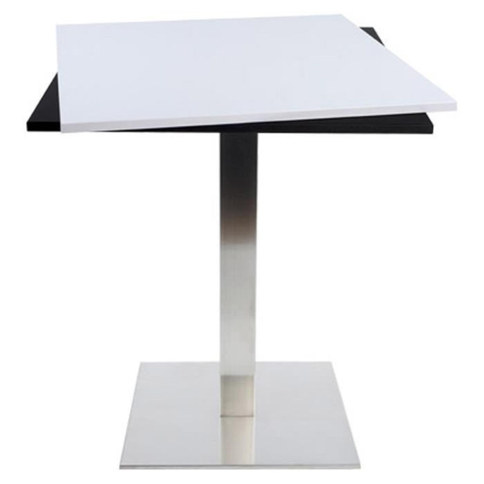 Plateau de table 'SPANO' 60x60cm blanc carré pas cher