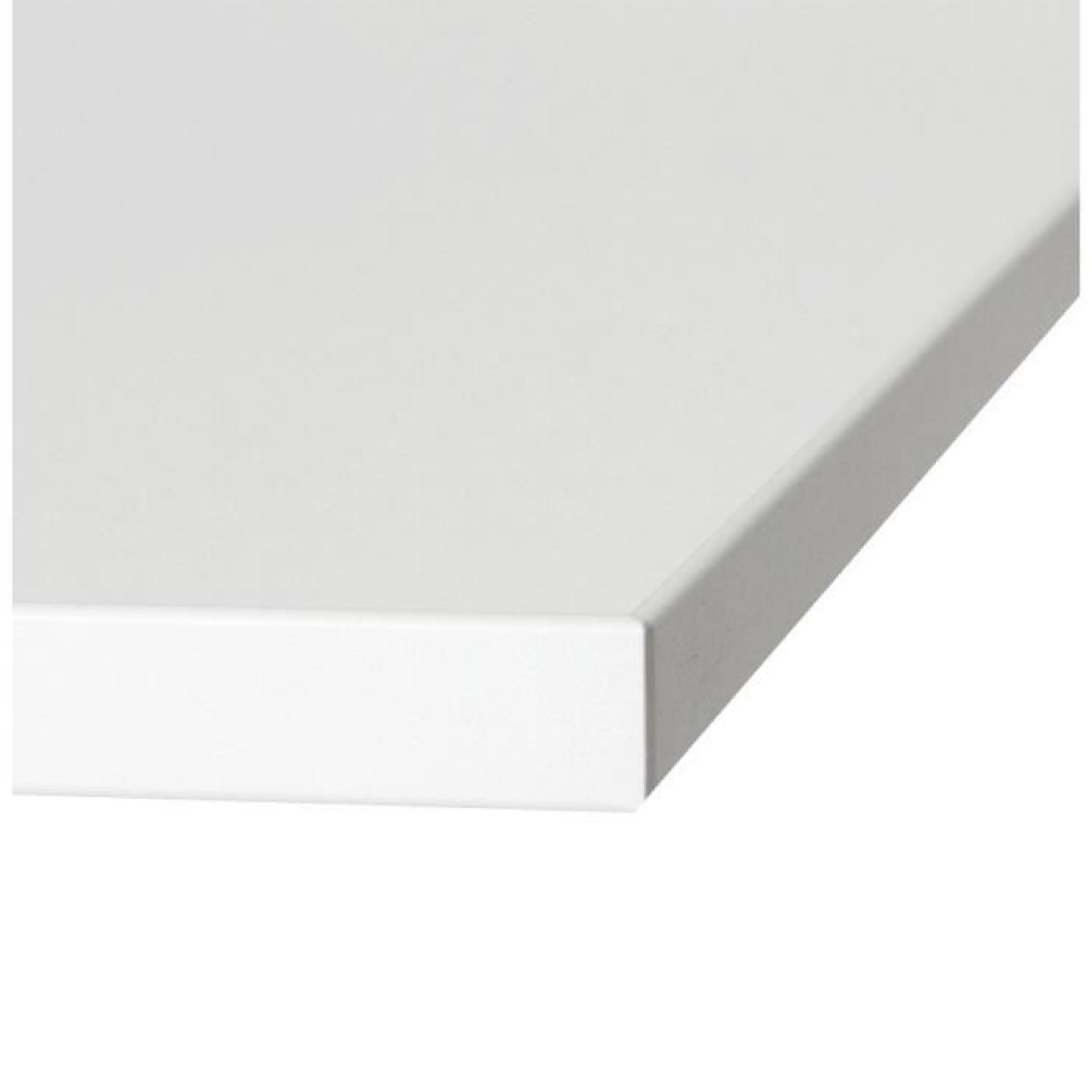 Plateau de table 'SPANO' 80x80cm blanc carré pas cher