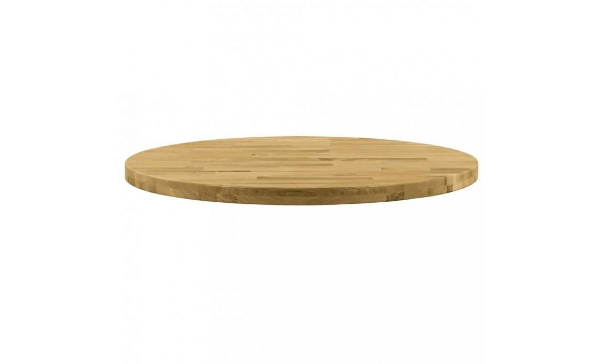 plateaux de table vidaxl dessus de table bois de chene massif carre 44 mm 80x80 cm