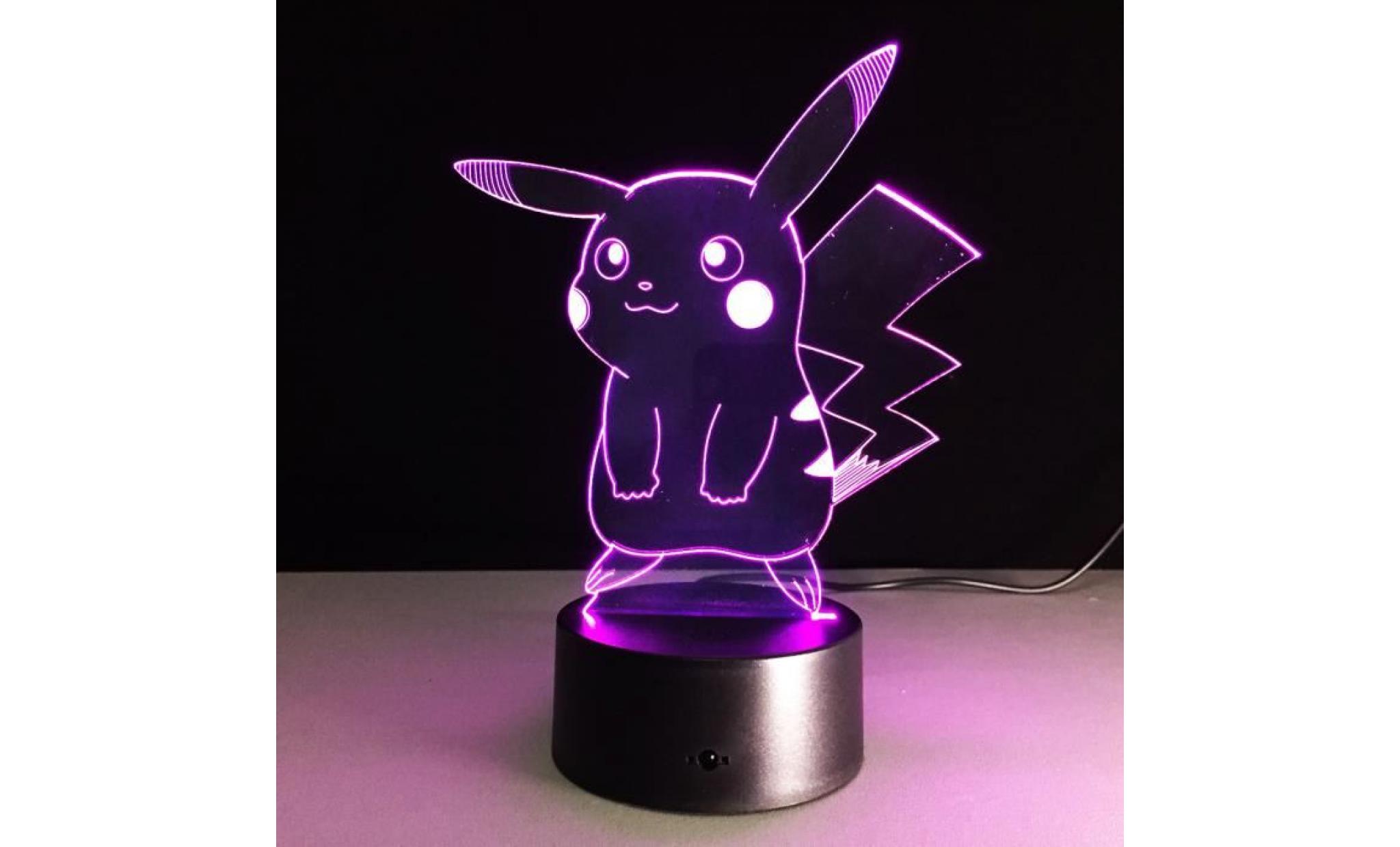 pokemon pikachu lampe de nuit