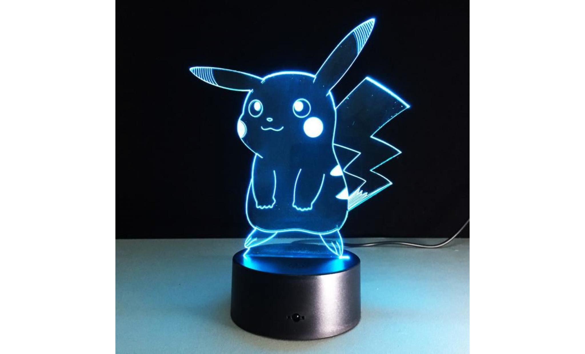 pokemon pikachu lampe de nuit pas cher