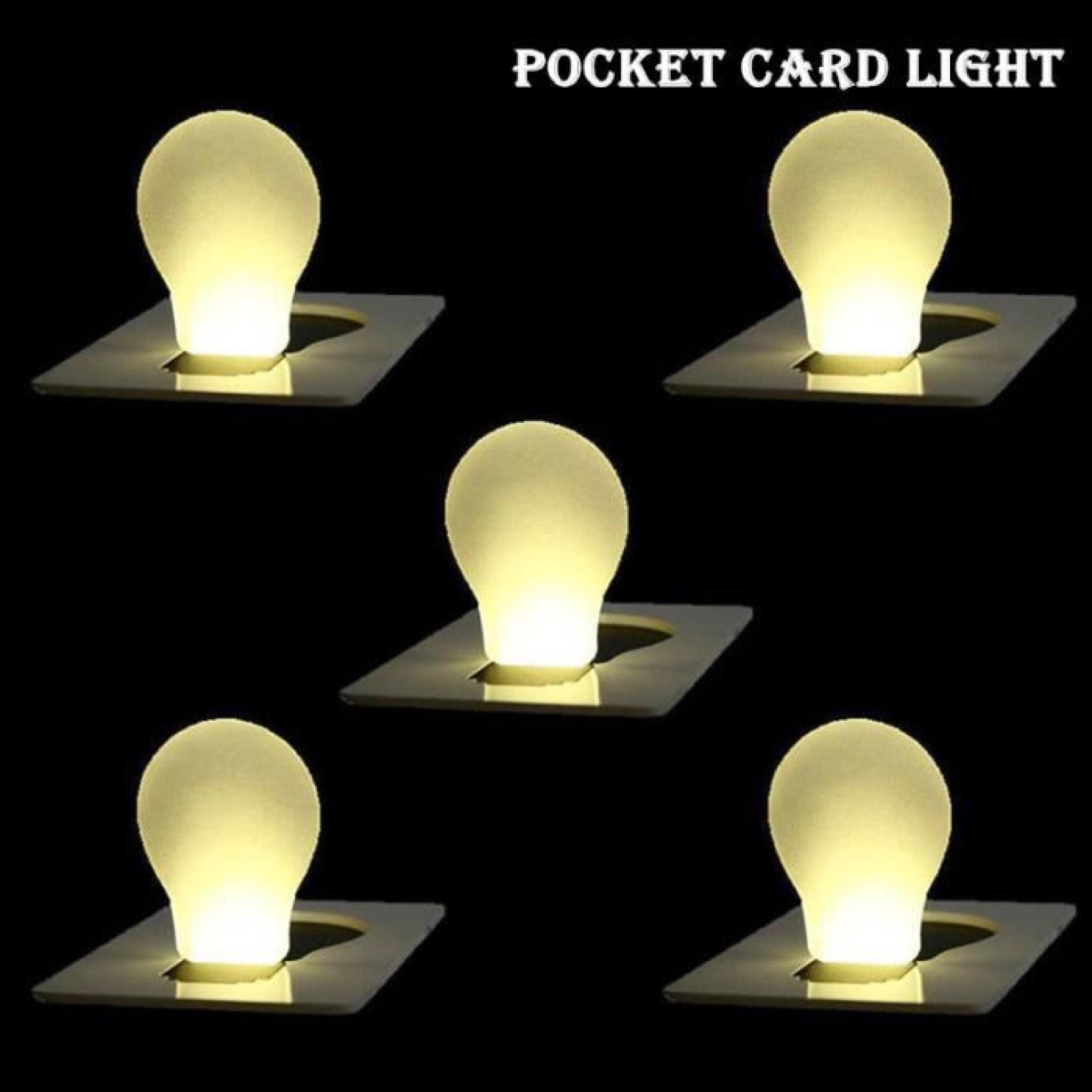 portable carte de LED lampe de poche lumière éclairage de secours bourse de portefeuille