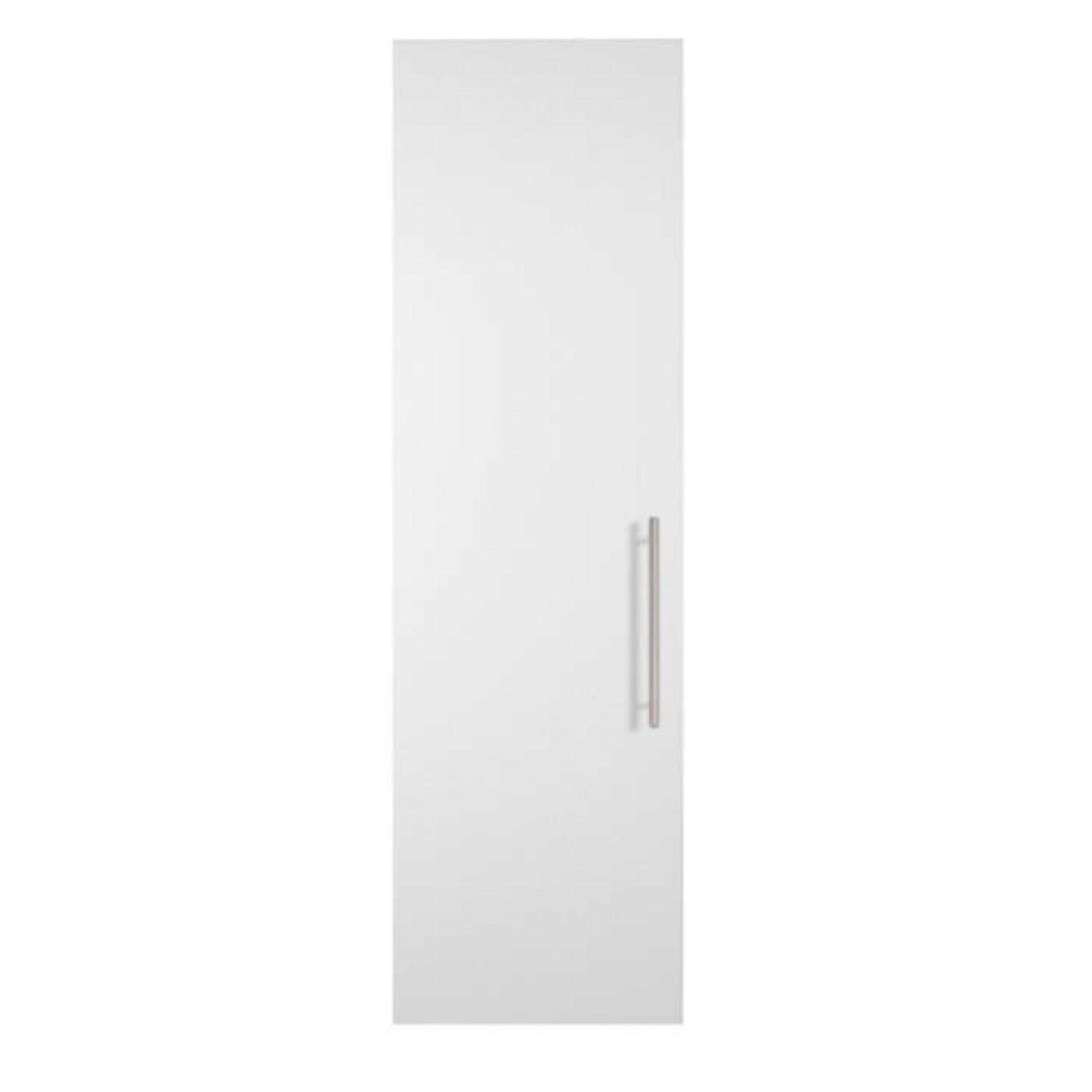 Porte battante coloris blanc brillant pour caisse de dressing - Dim : H 228 x L 49 x P 1 cm