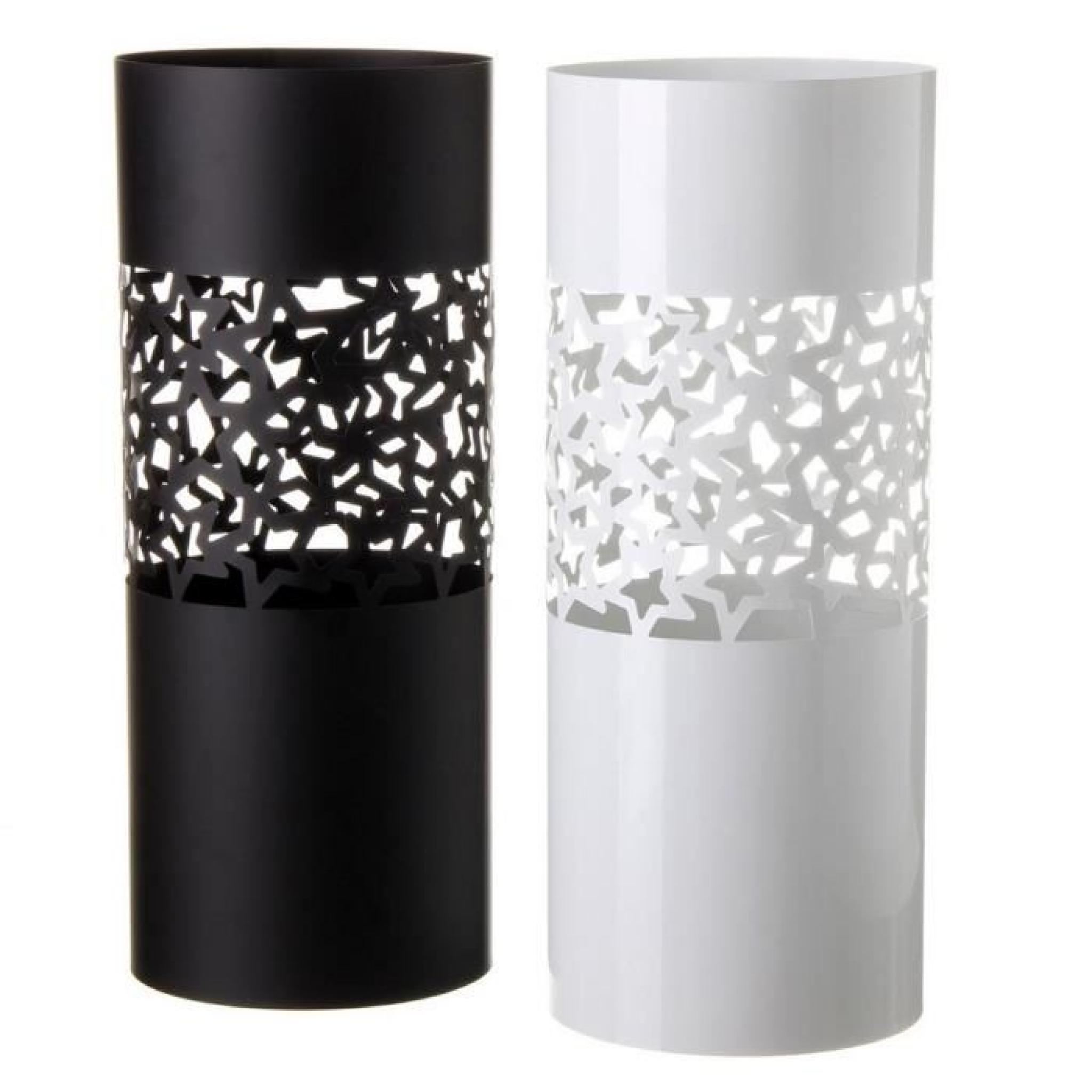 Porte-parapluies métallique noir ou blanc ( 49x19,5 cm) (Blanc)