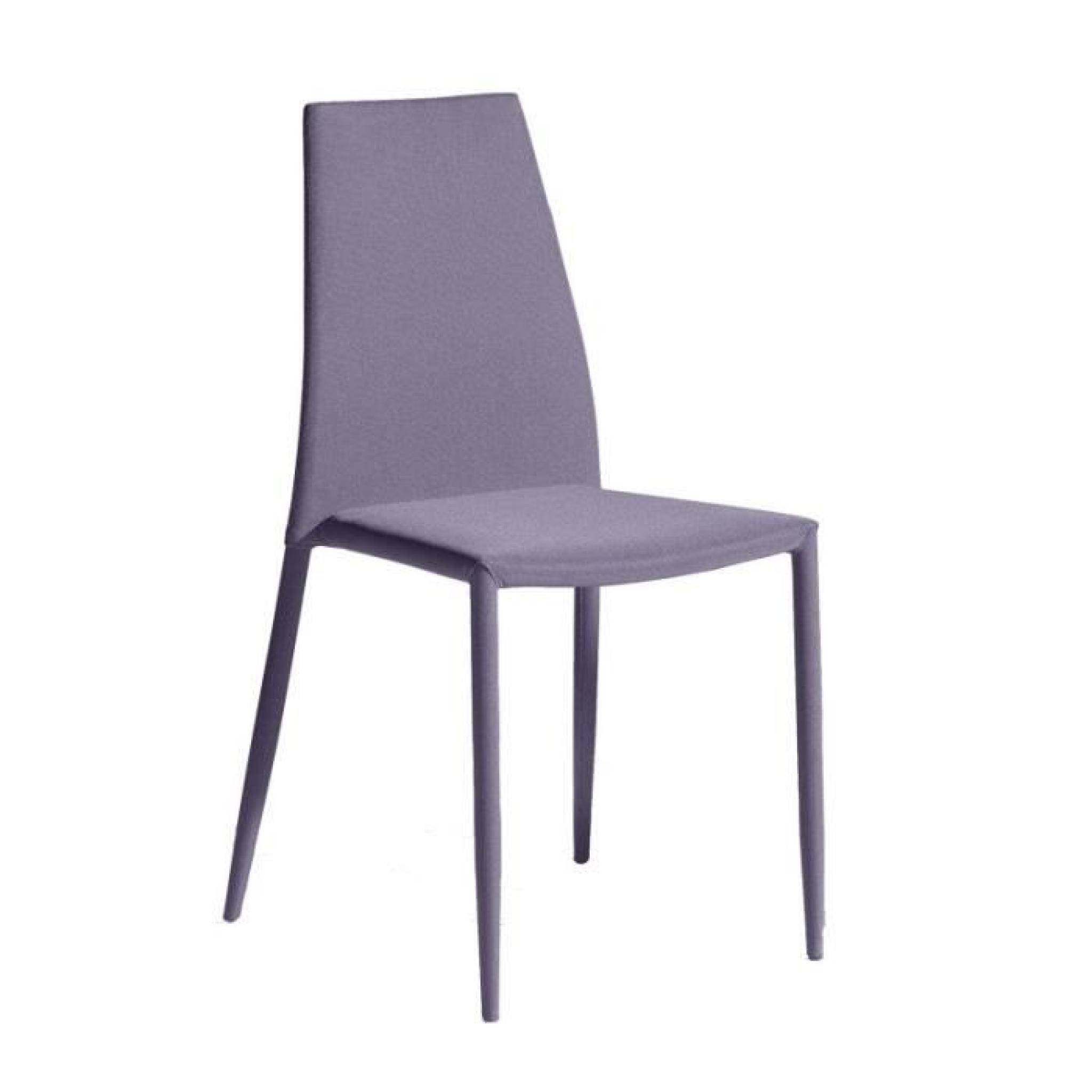 Quatuor de chaises Violettes - ALPIA - L 39 x l 42 x H 86 cm pas cher