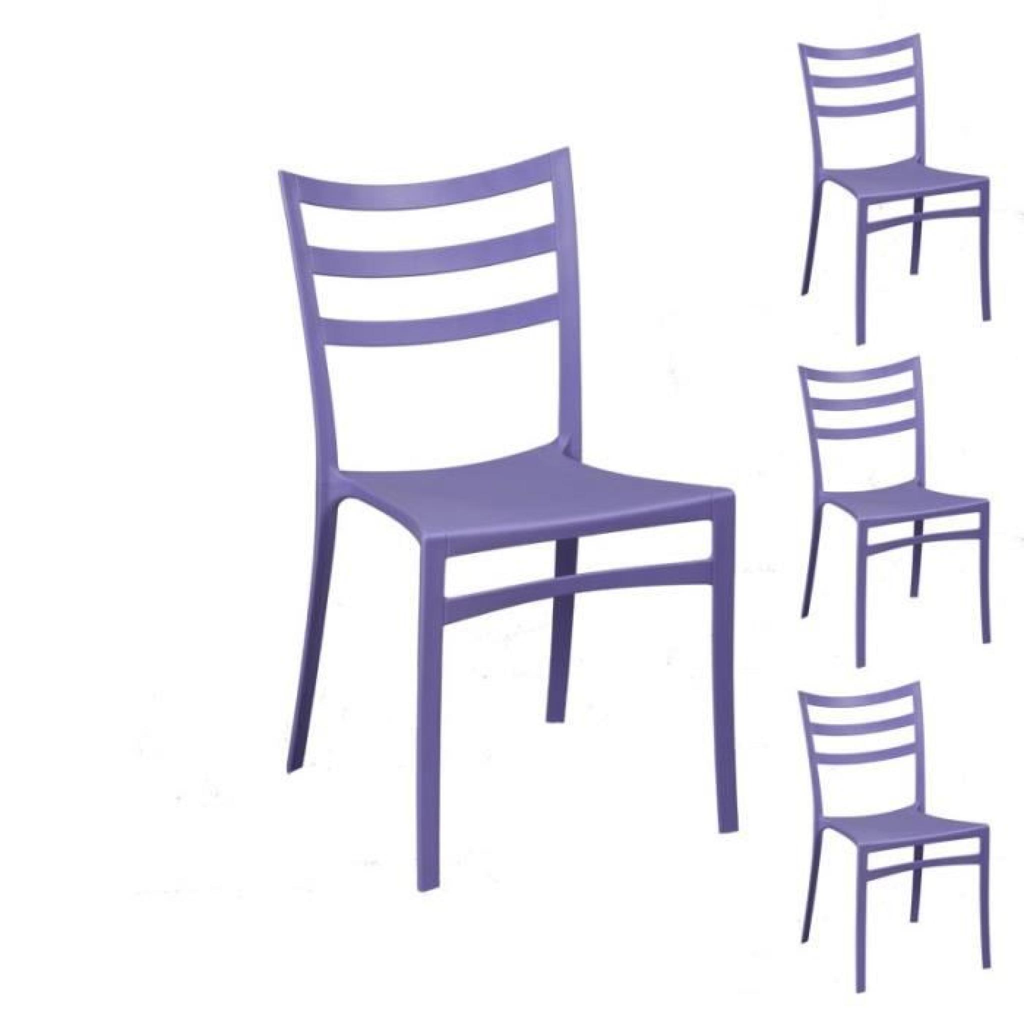 Quatuor de chaises Violettes - MYA