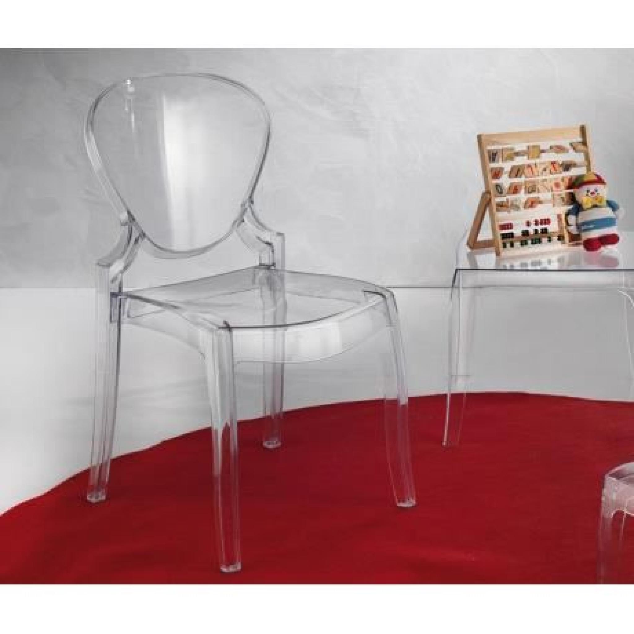 QUEEN - Chaise en polycarbonate transparent