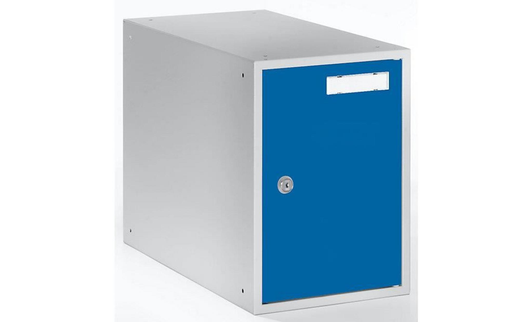quipo casier verrouillable   h x l x p 350 x 250 x 450 mm corps gris clair / portes gris basalte   armoire pour vestiaire armoires
