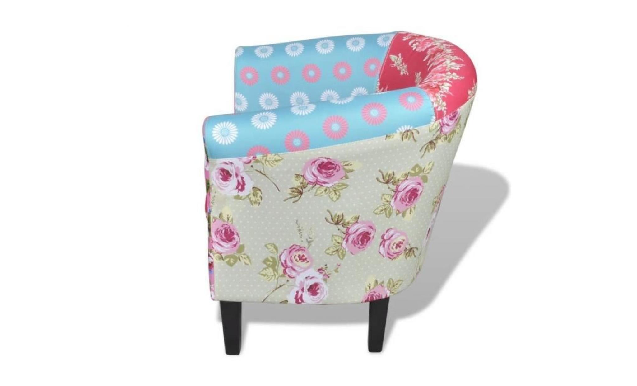 r128 ce fauteuil avec patchwork de haute qualite presente un design floral exclusif. presentant le style pastoralisme, c