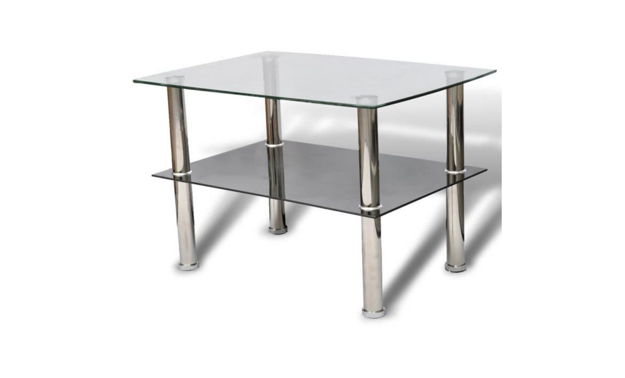 r30 cette table basse / table d'appoint rectangulaire presente un design a deux niveaux complete par des pieds en acier