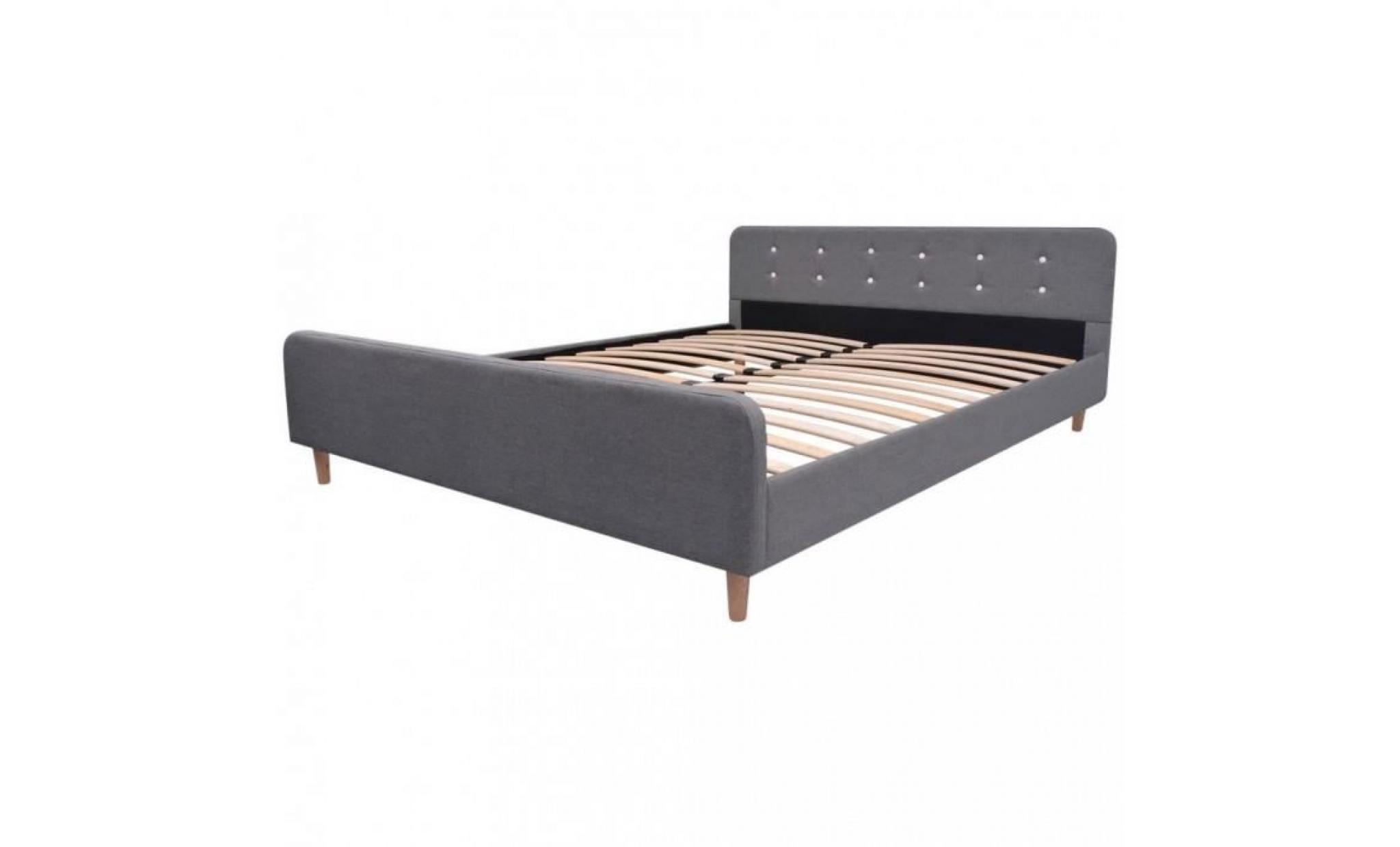 r94 ce lit en bois robuste recouvert de tissu possede un design simple mais elegant et une structure solide qui conviend