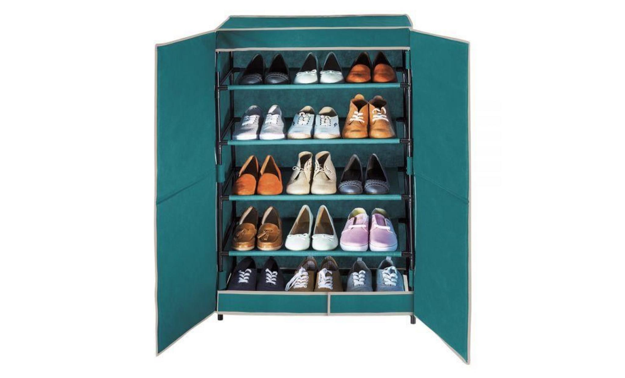 armoire à chaussures en tissus   15 paires   61 x 90 cm
