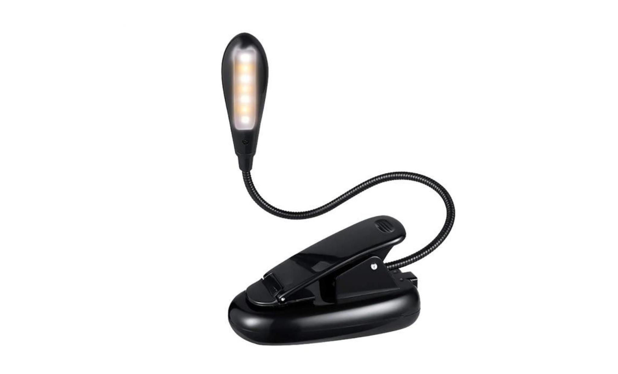 rechargeable 7 led light book easy clip sur la lecture des lumières pour la lecture eye care   2221 pas cher