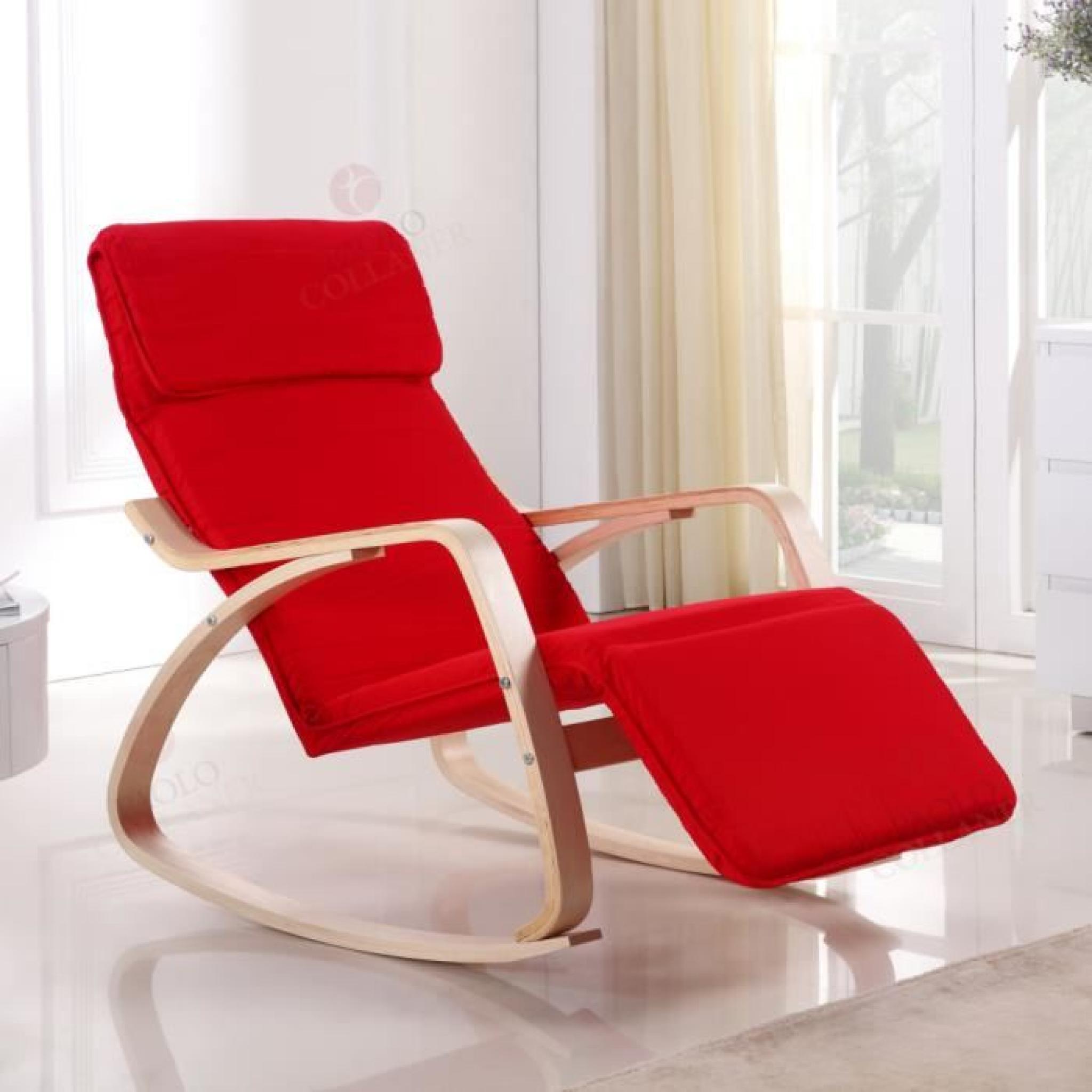 Rocking Chair Chaise à Bascule Relaxante