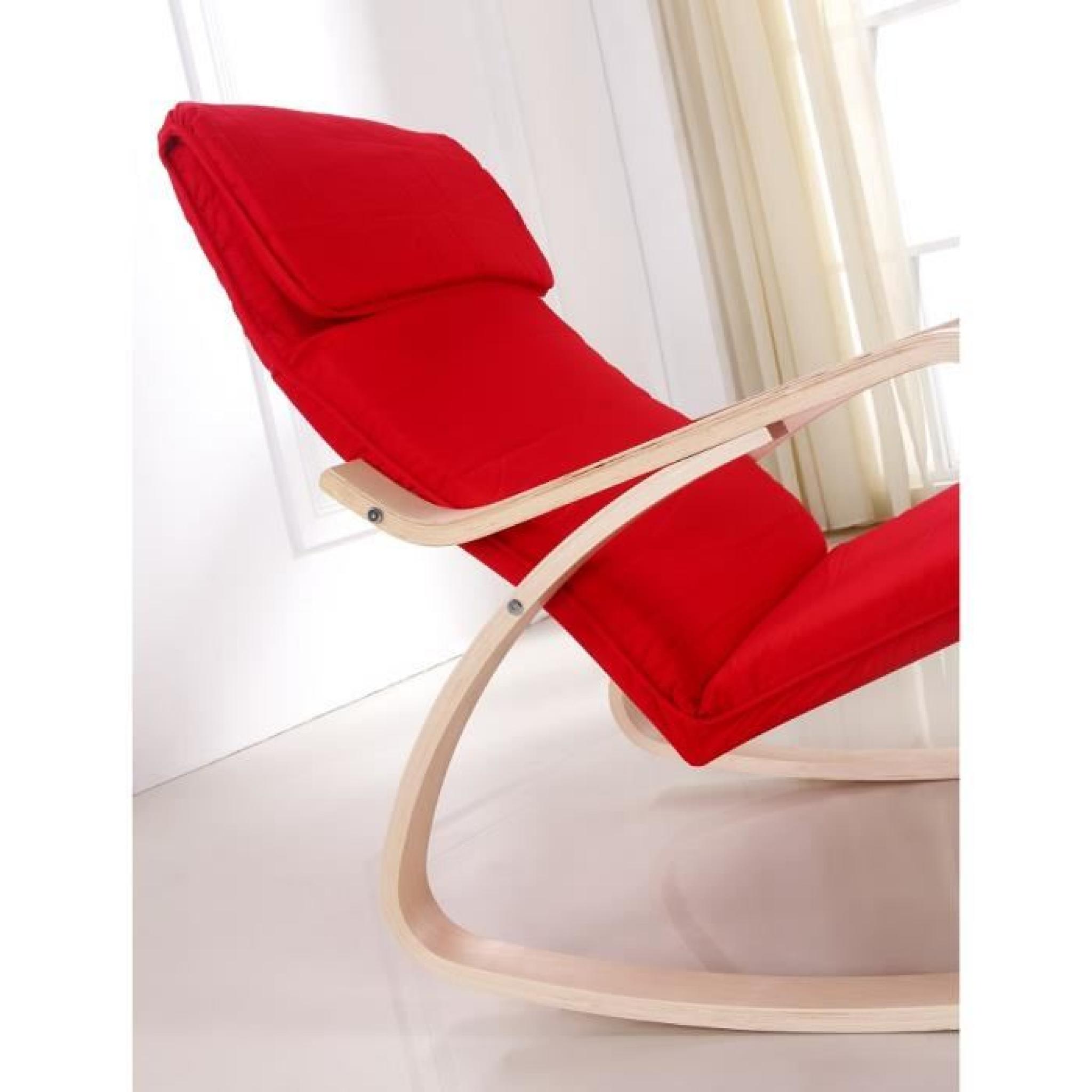 Rocking Chair Chaise à Bascule Relaxante pas cher
