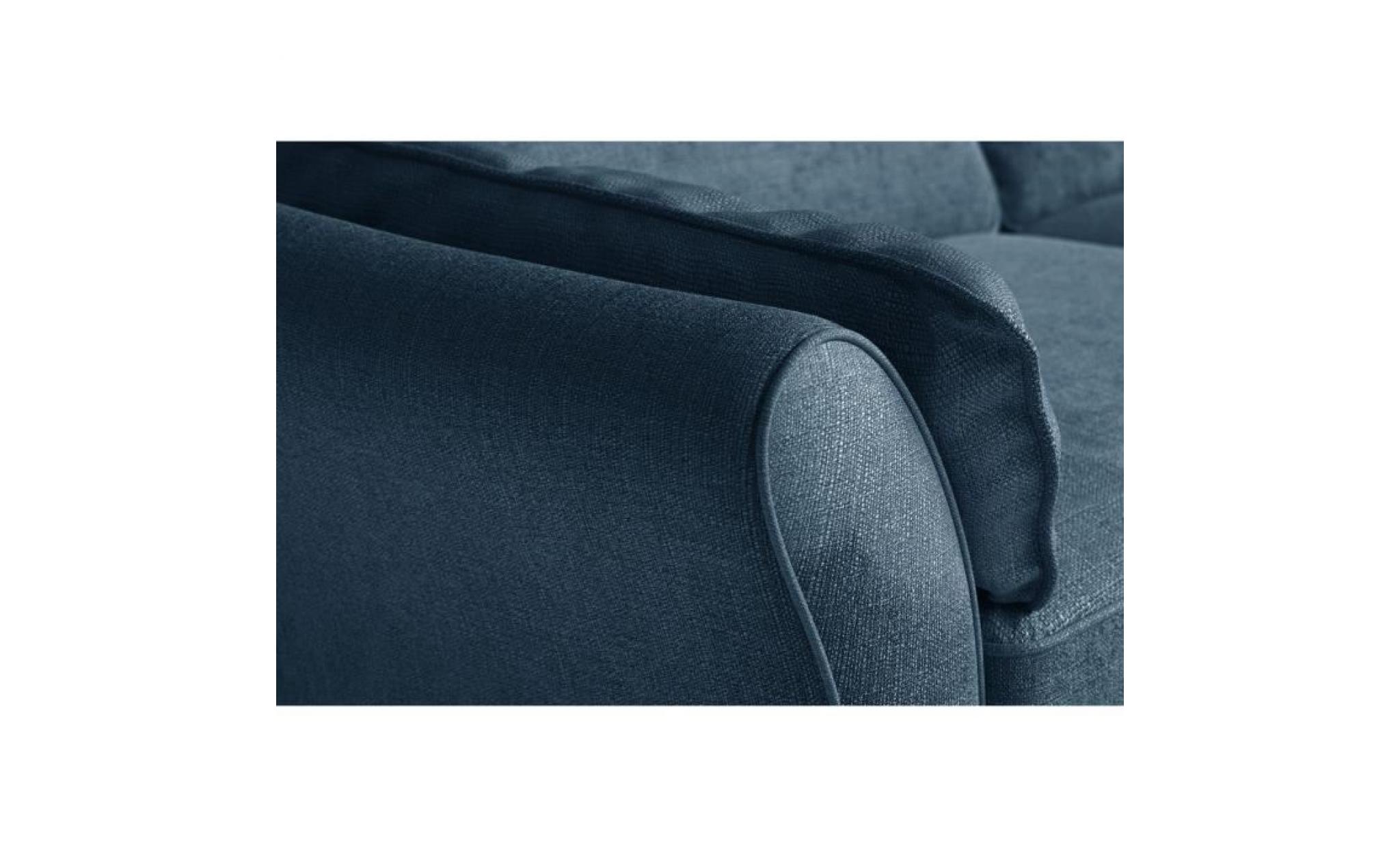 rodier interieurs canapé d'angle droit convertible 5 places leopold   tissu gris   classique   l 250 x p 200 cm pas cher
