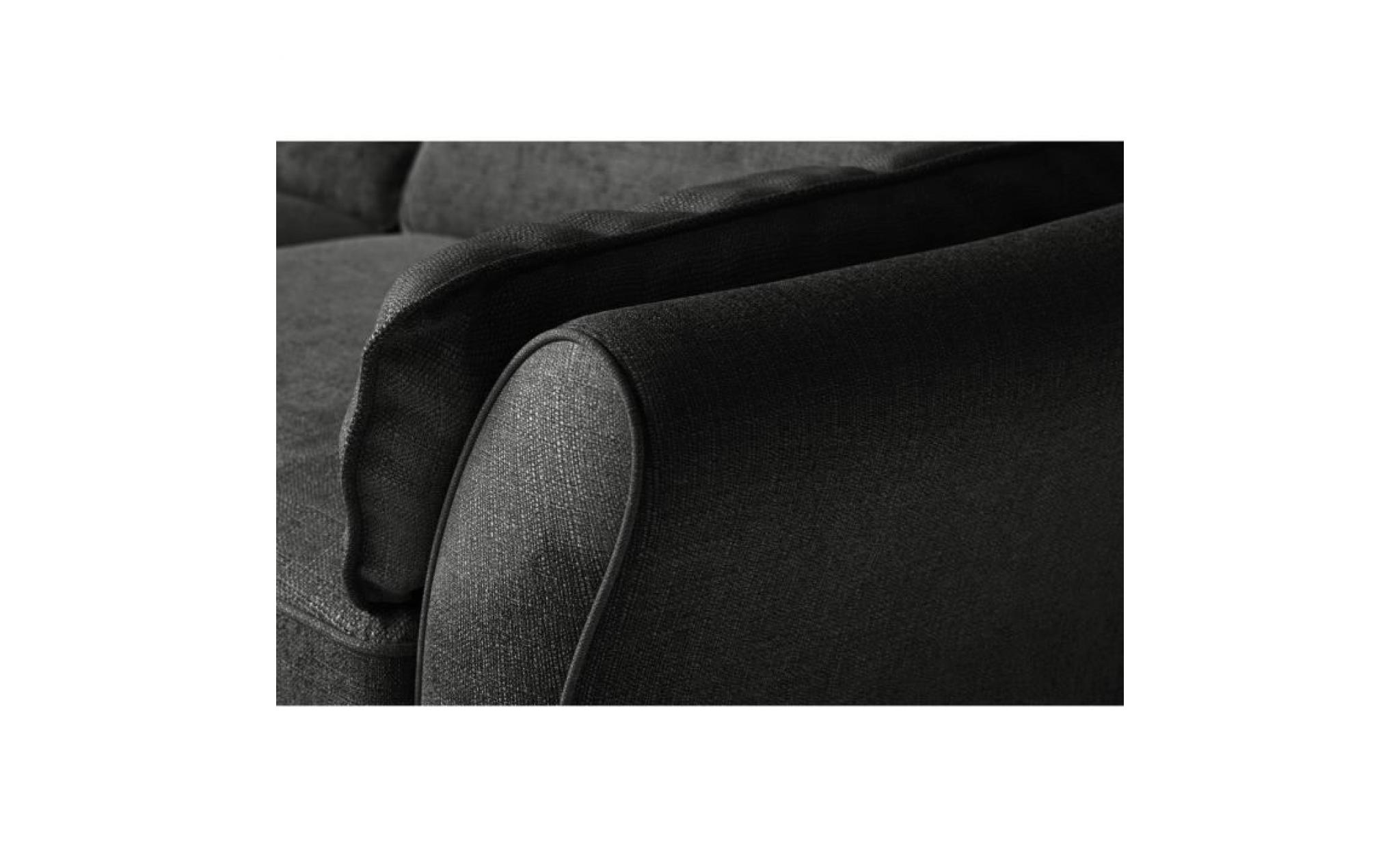 rodier interieurs canapé d'angle gauche convertible 5 places leopold   tissu gris   classique   l 250 x p 200 cm pas cher