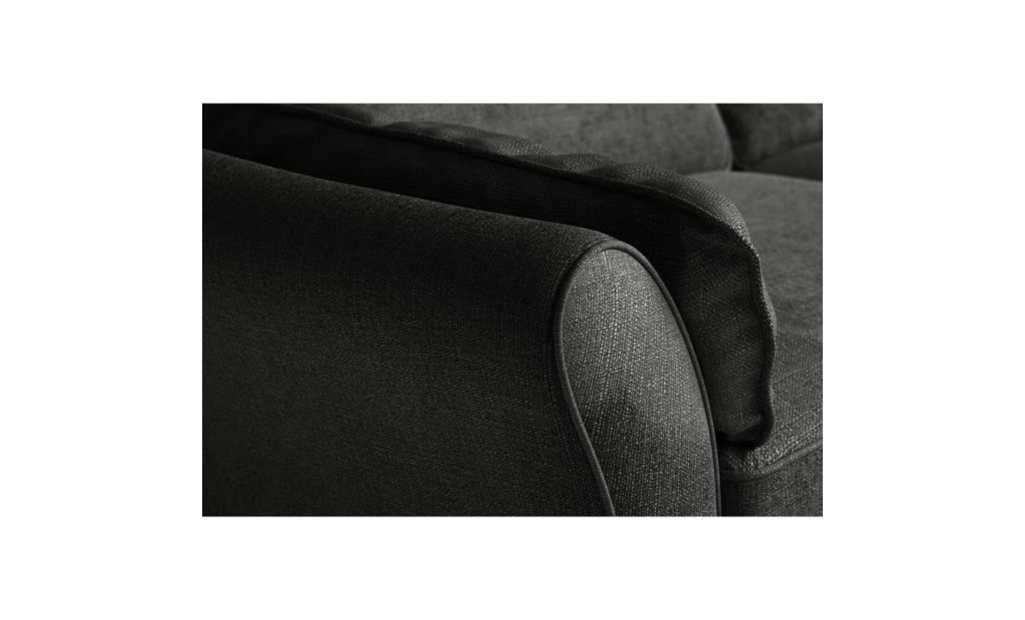 rodier interieurs canapé droit convertible 2 places leopold   tissu gris   classique   l 178 x p 99 cm pas cher